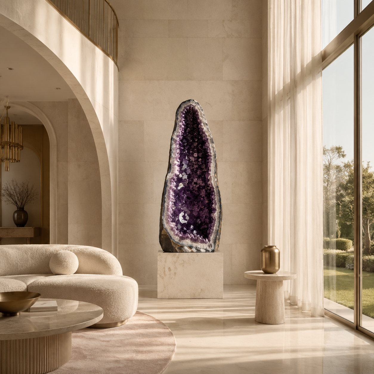 How to Style Large Crystals in a Luxury Home