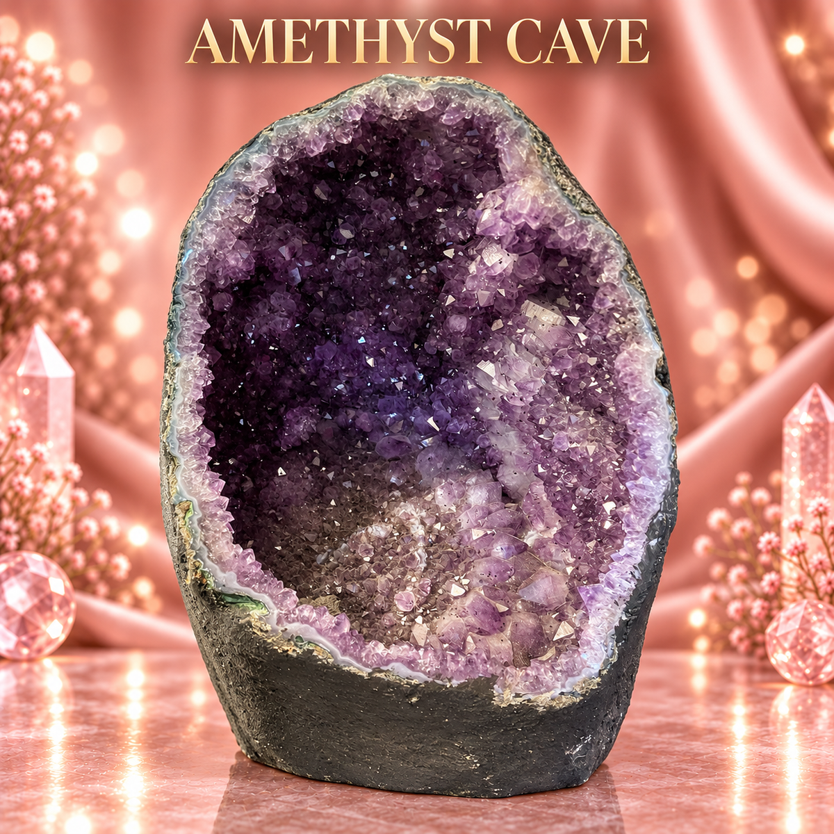 The Violet Cavern 💜 – Brazilian Amethyst Cave | 19.00 kg