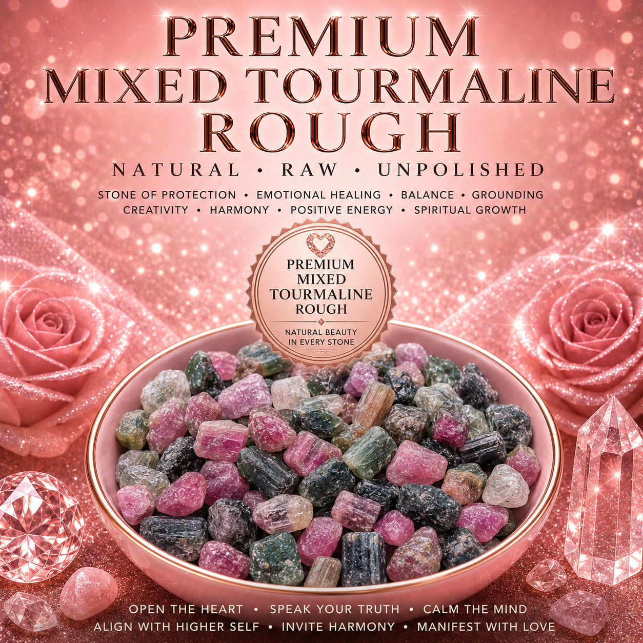 Premium Mixed Tourmaline Rough