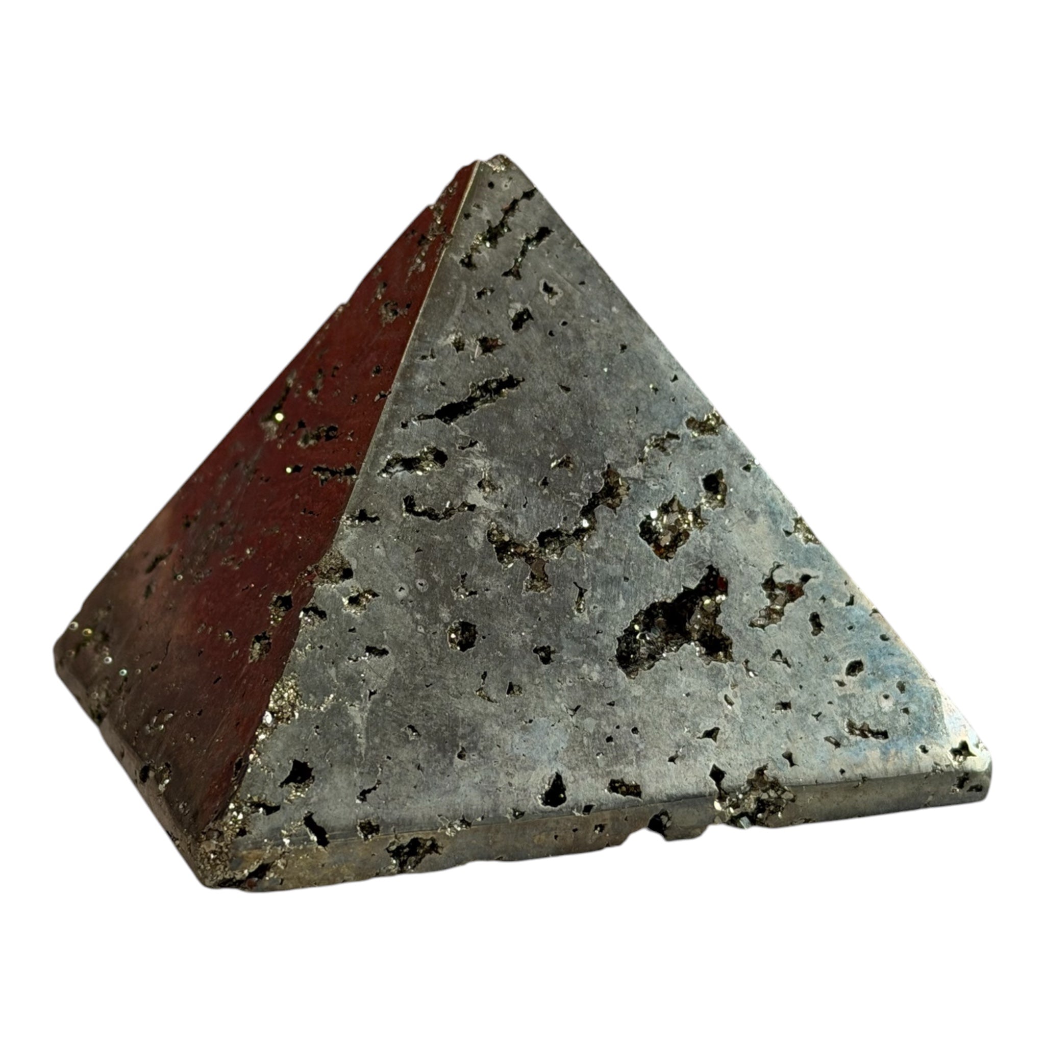 💎 Golden Abundance Pyrite Pyramid™ | Peruvian Wealth & Protection Stone