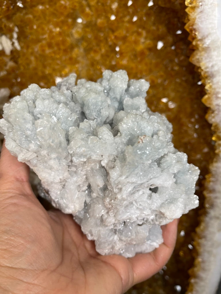 🌊 Ocean of Calm – Blue Aragonite from Mexico