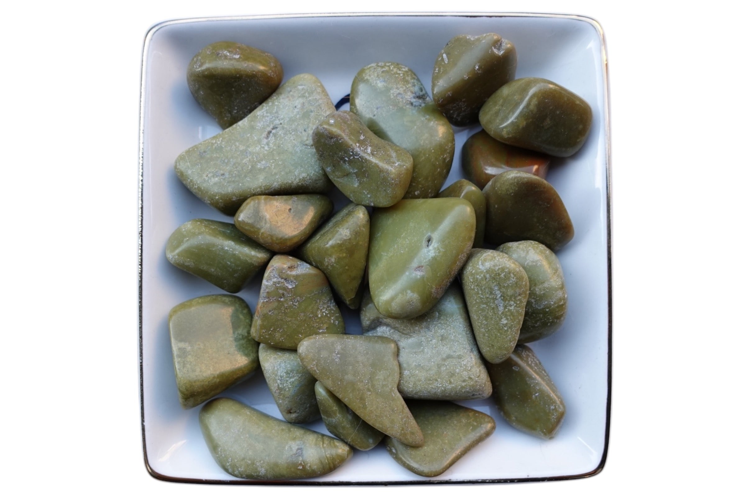 Green Opal Tumbled Stones