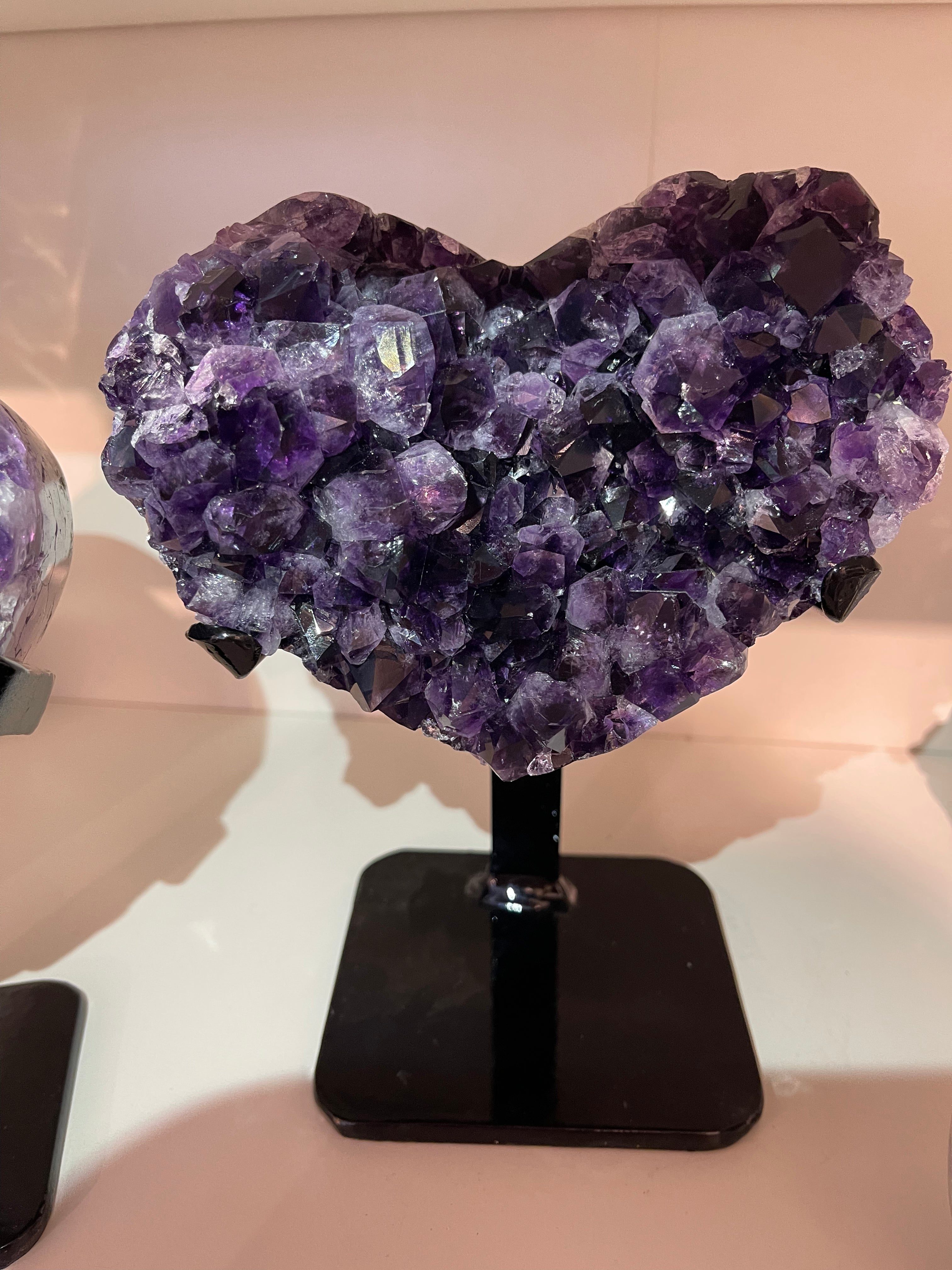 Amethyst On Mount Collection - Heart 3