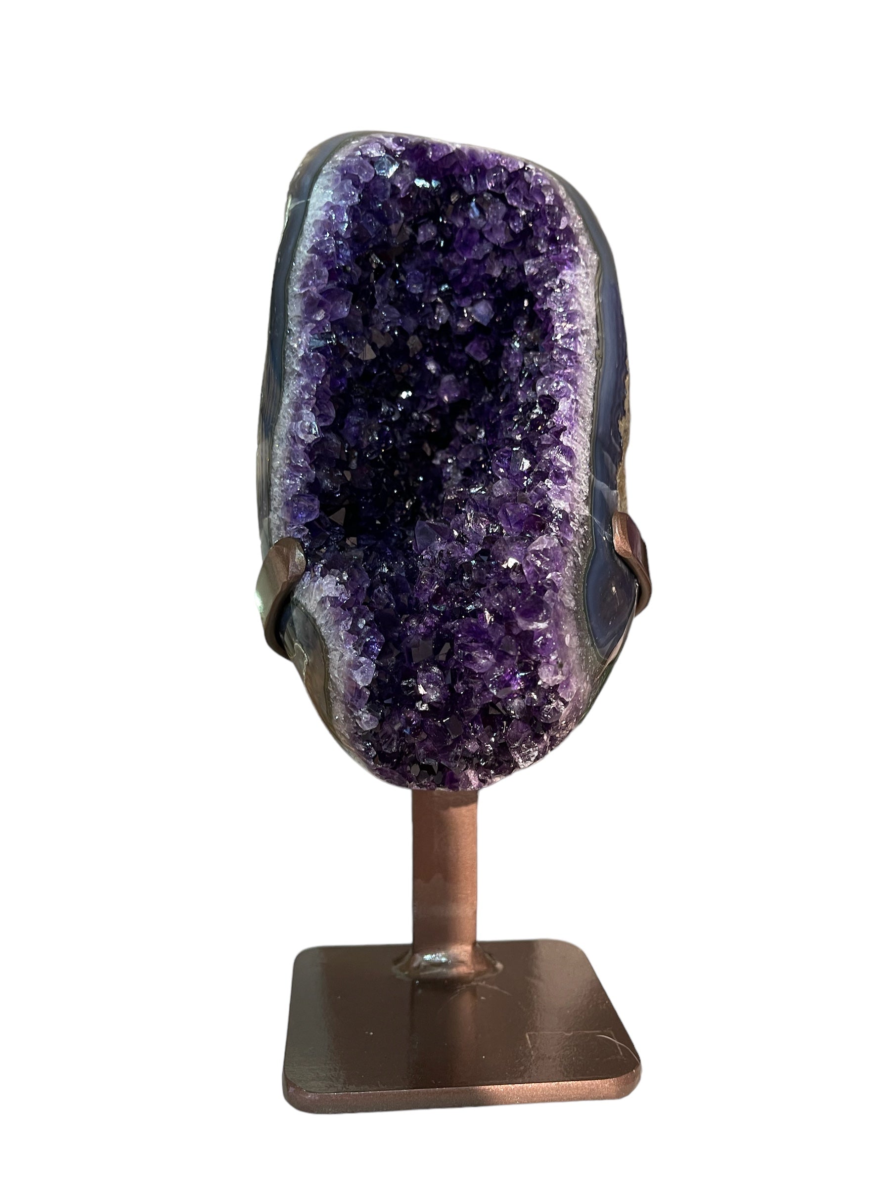 Amethyst On Mount Collection - Geode Tall