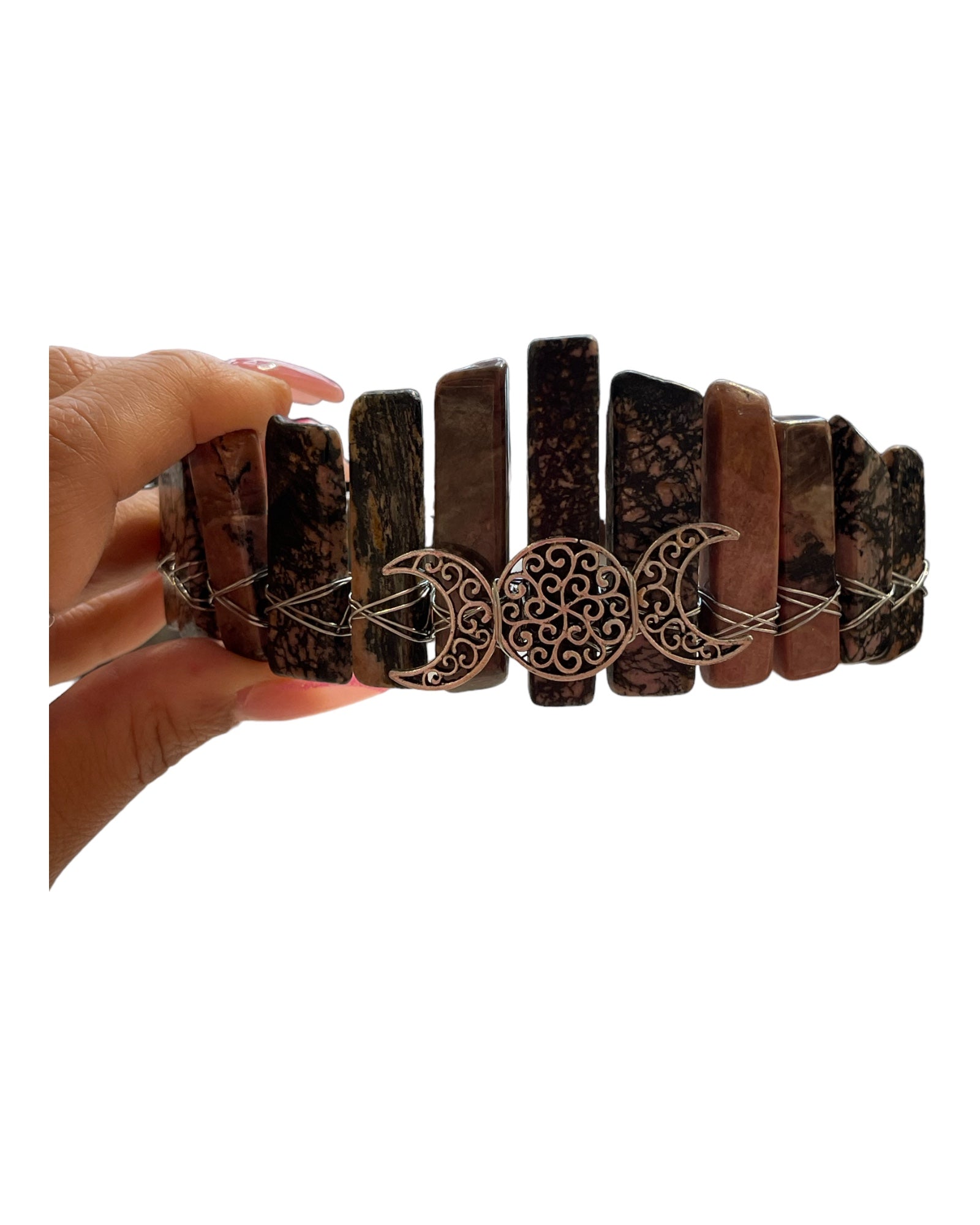 Crystal Crowns - Rhodonite