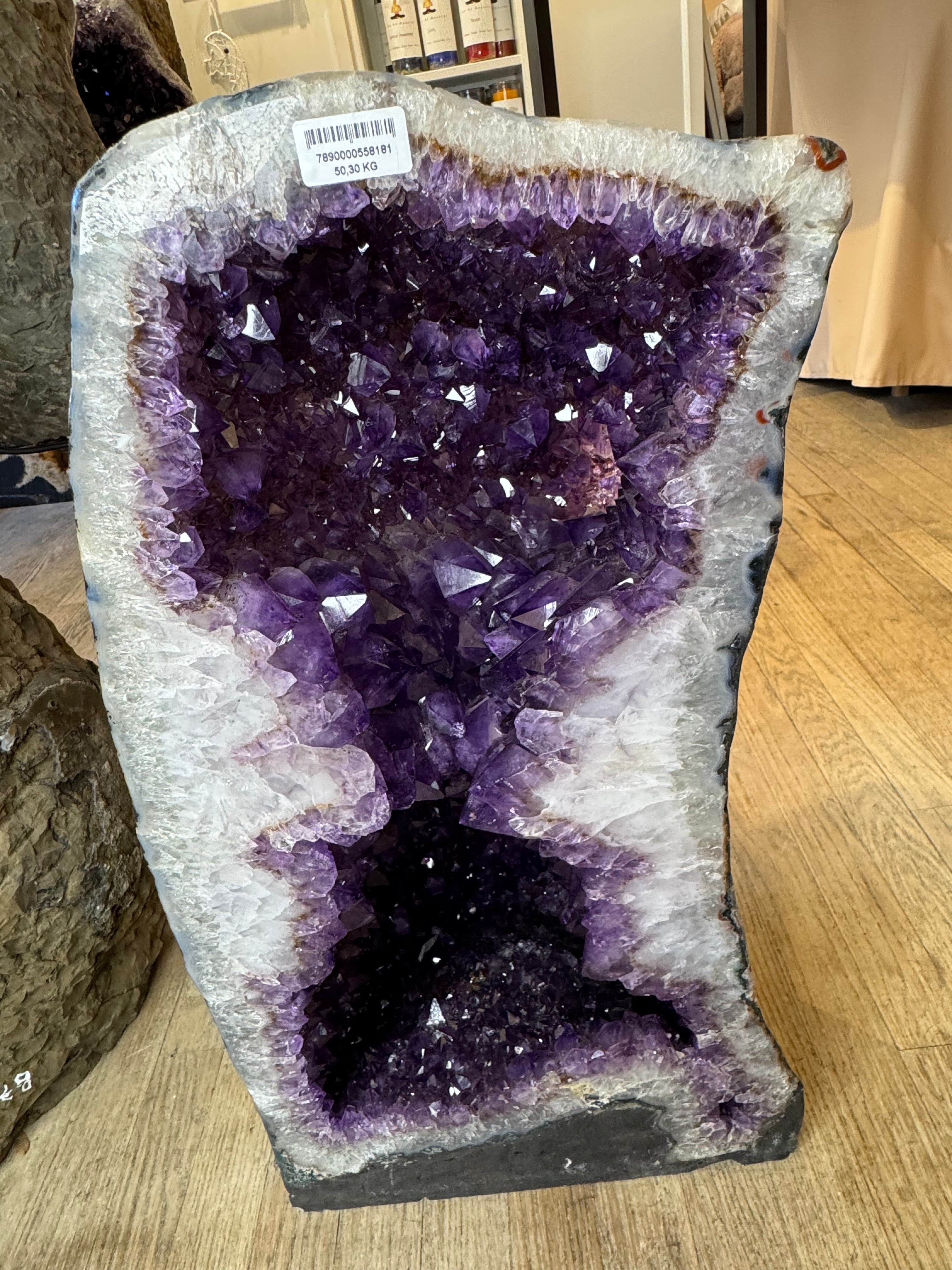 🌌 Amethyst Cathedral Geode – Twin Soul Sanctuary