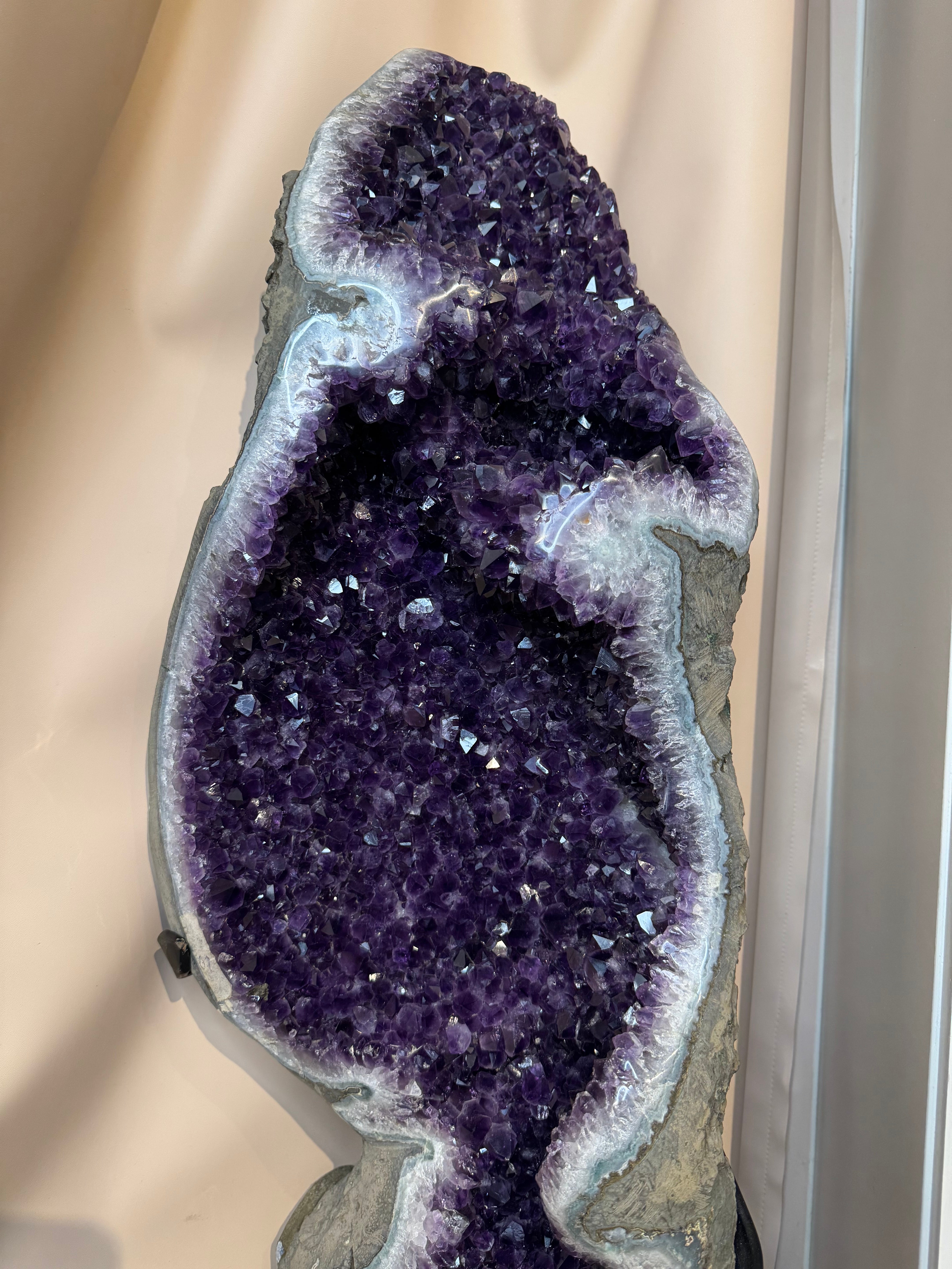 💜 Amethyst Cathedral Geode (Uruguay) – The Goddess Swirl