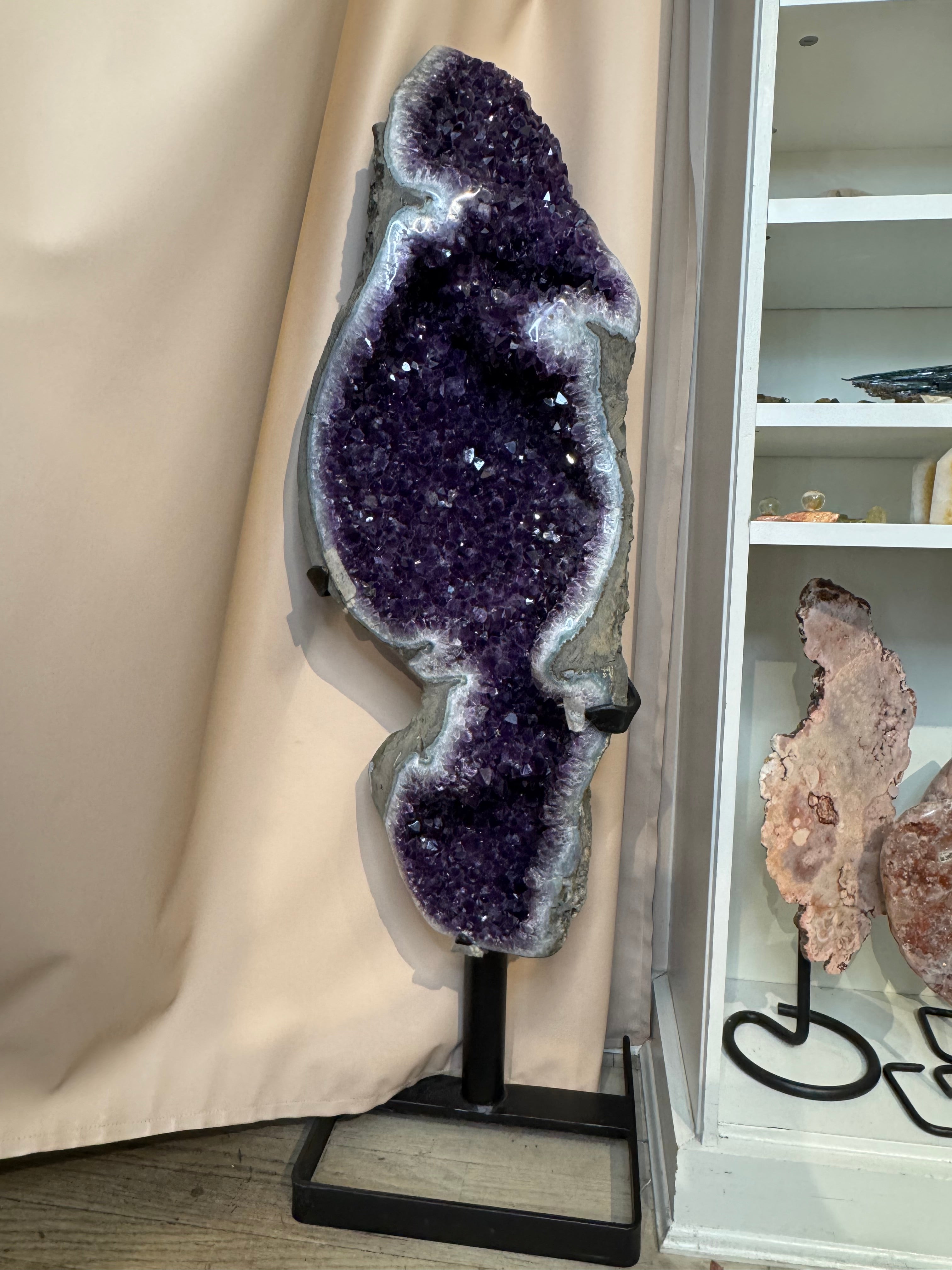 💜 Amethyst Cathedral Geode (Uruguay) – The Goddess Swirl