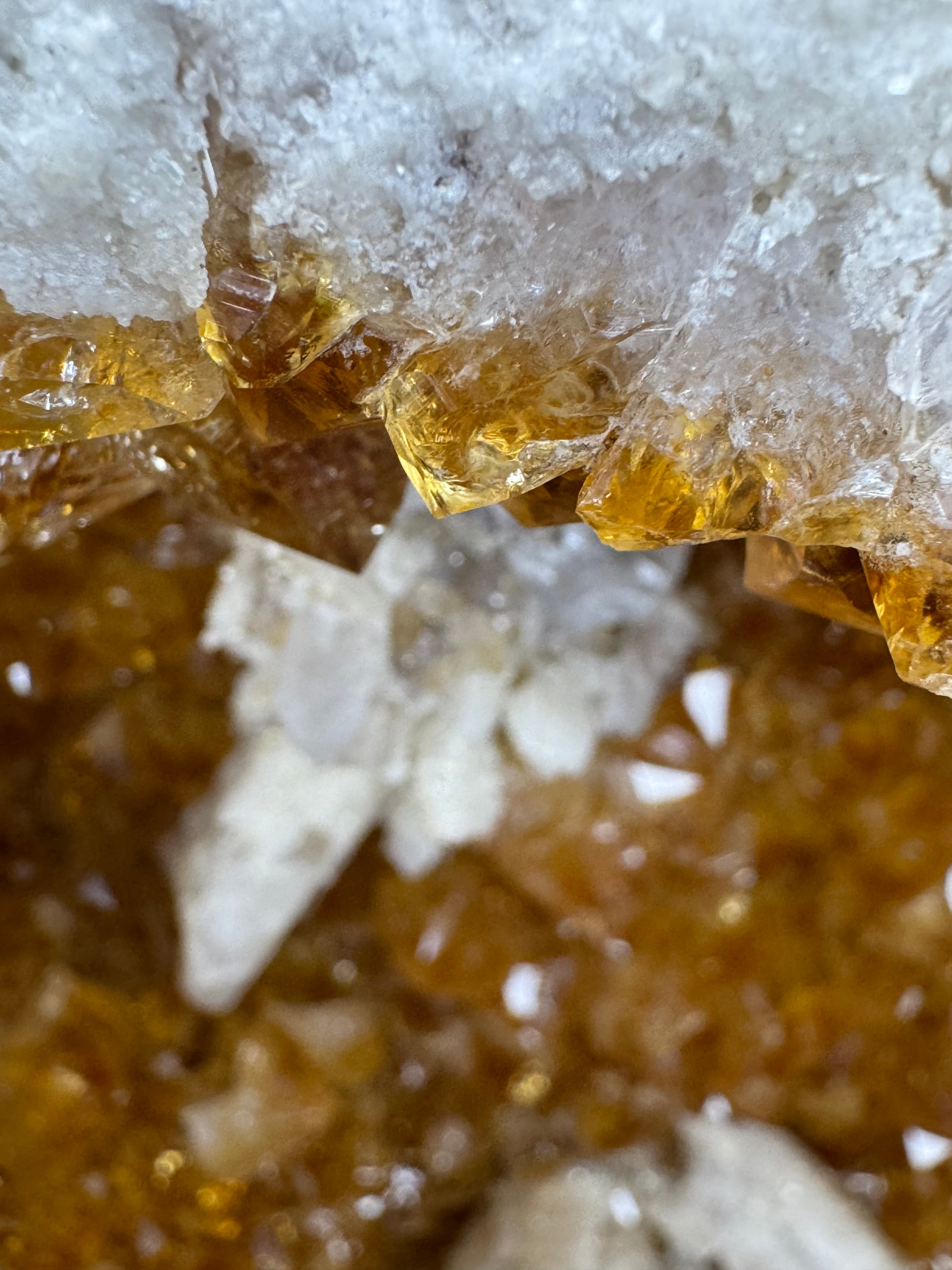 🍯 Citrine Cathedral Geode – The Golden Crown
