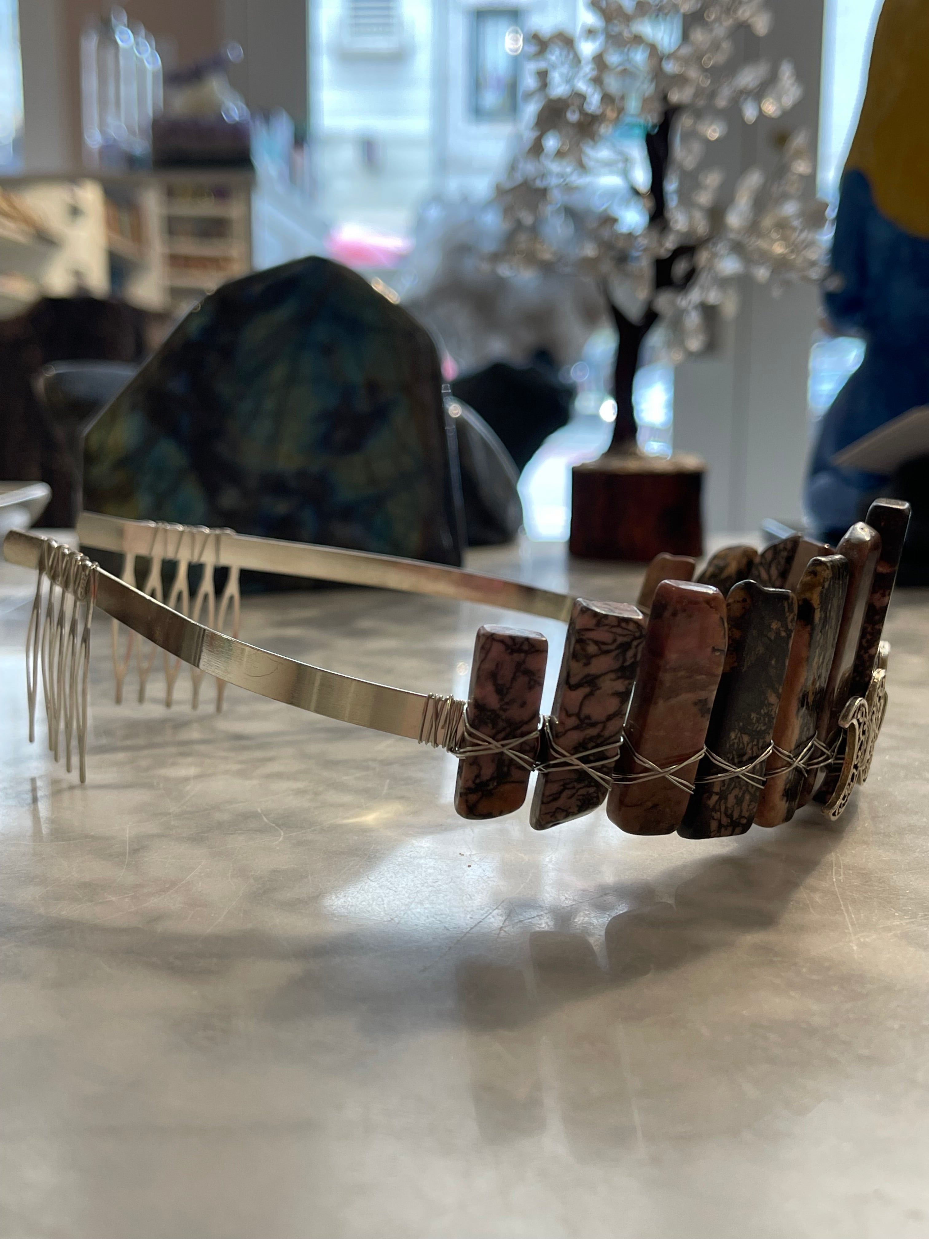 Crystal Crowns - Rhodonite