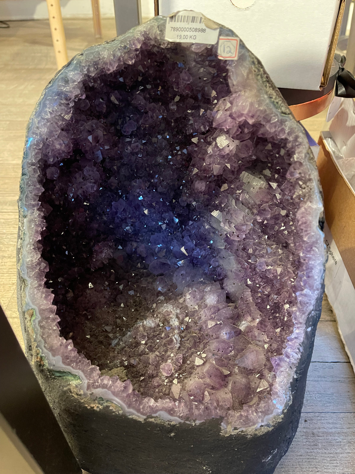 The Violet Cavern 💜 – Brazilian Amethyst Cave | 19.00 kg