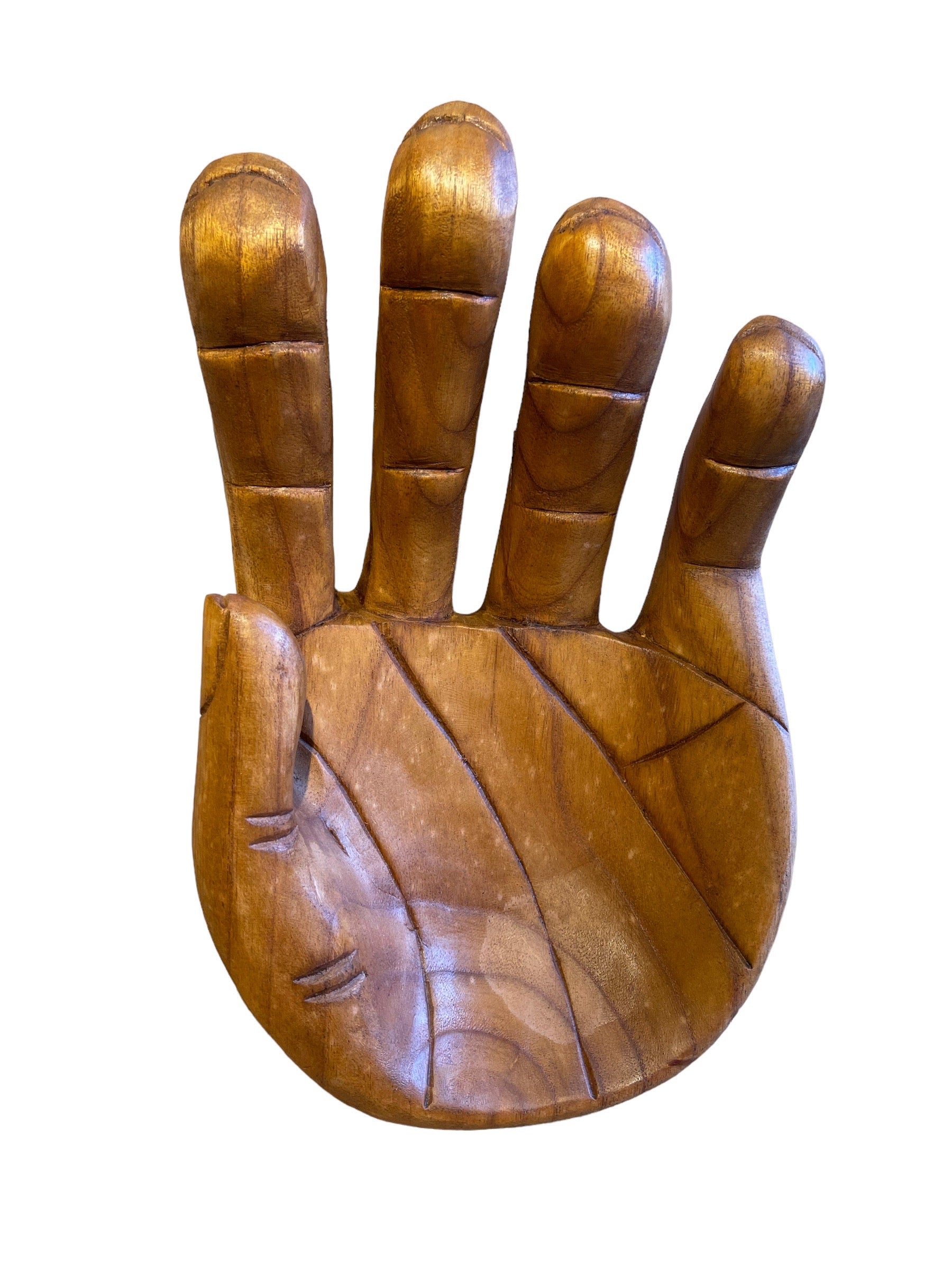 Carved Wooden Hands - Medium One Hand