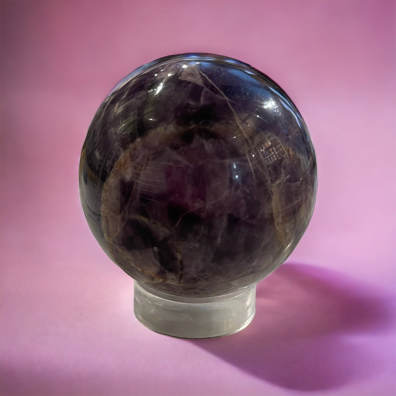 Chevron Amethyst Sphere - NEW