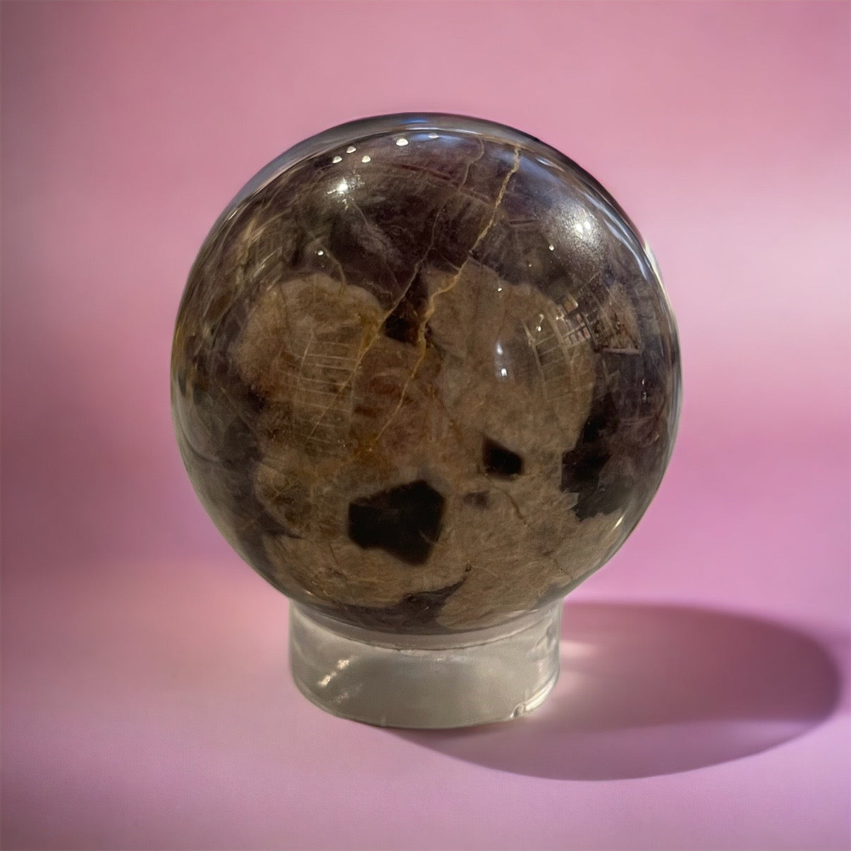 Chevron Amethyst Sphere - NEW