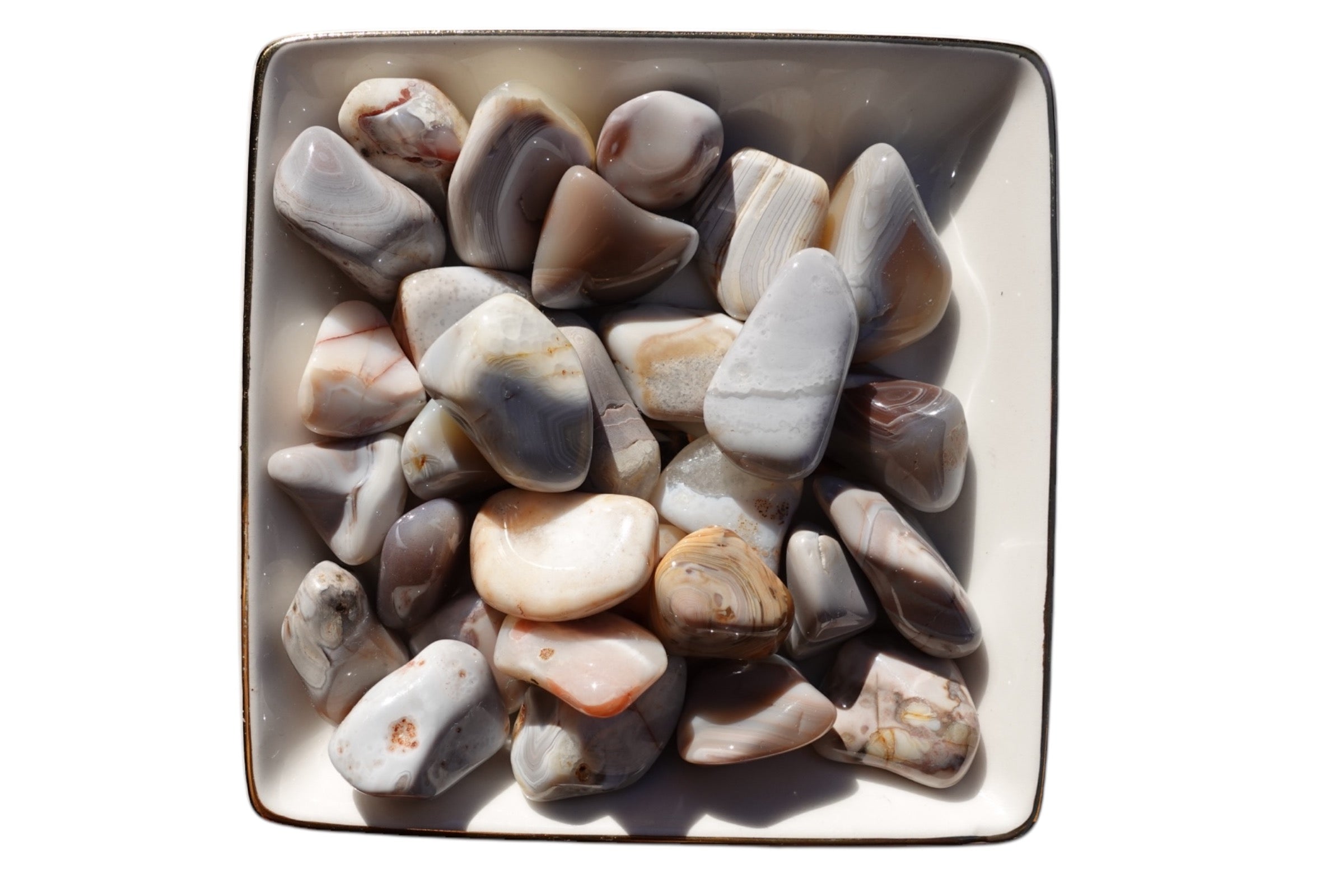 Pink Botswana Tumbled Stones