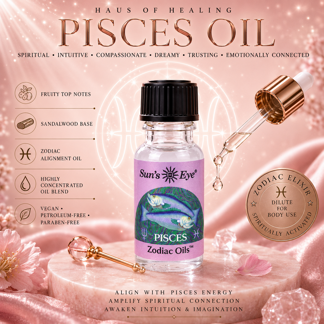 Pisces Zodiac Oil