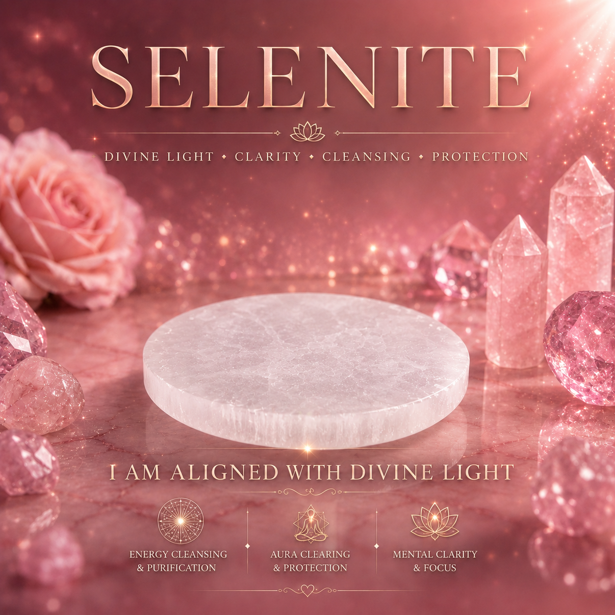 Selenite Charging Plate