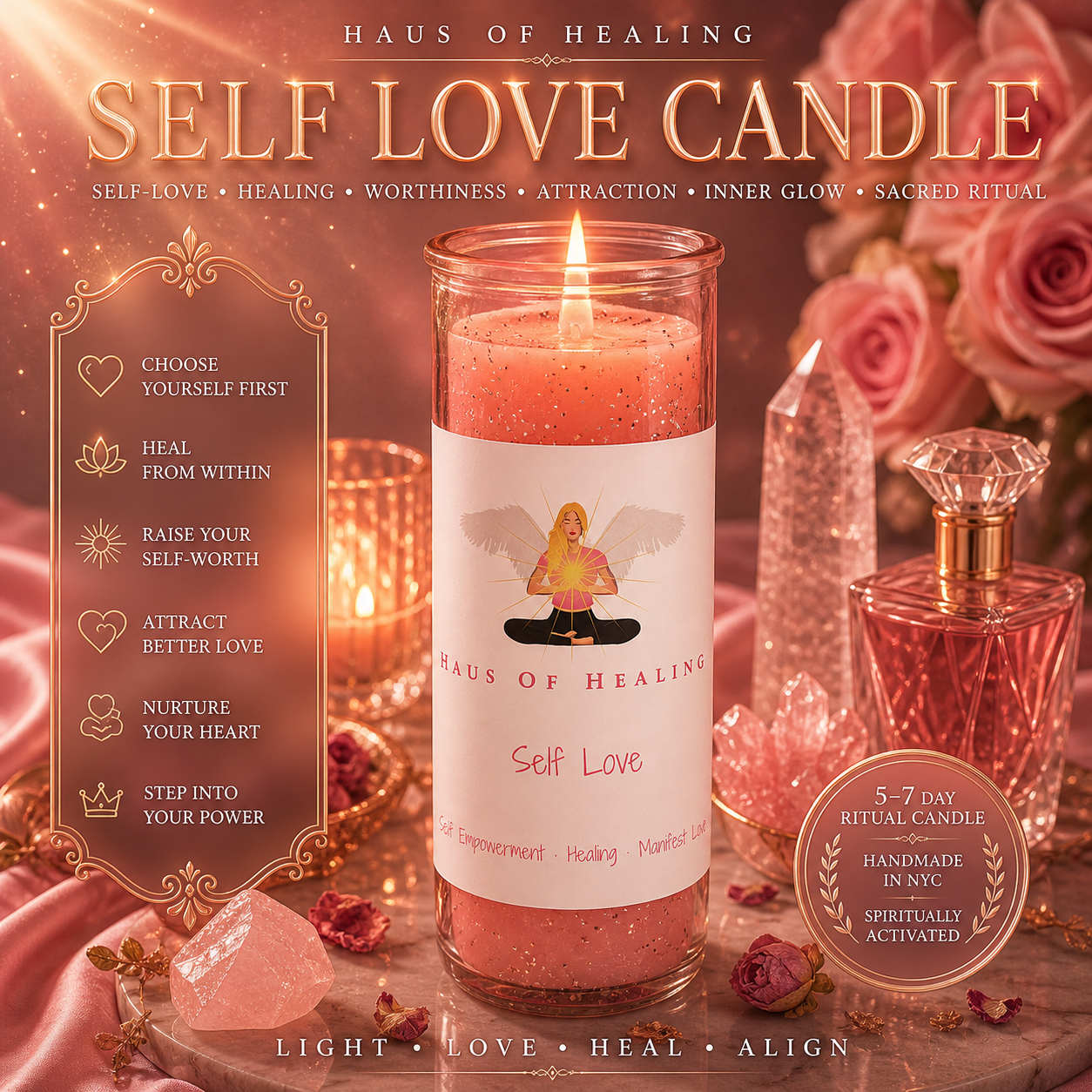 Haus Of Healing Intention Candle: Self Love