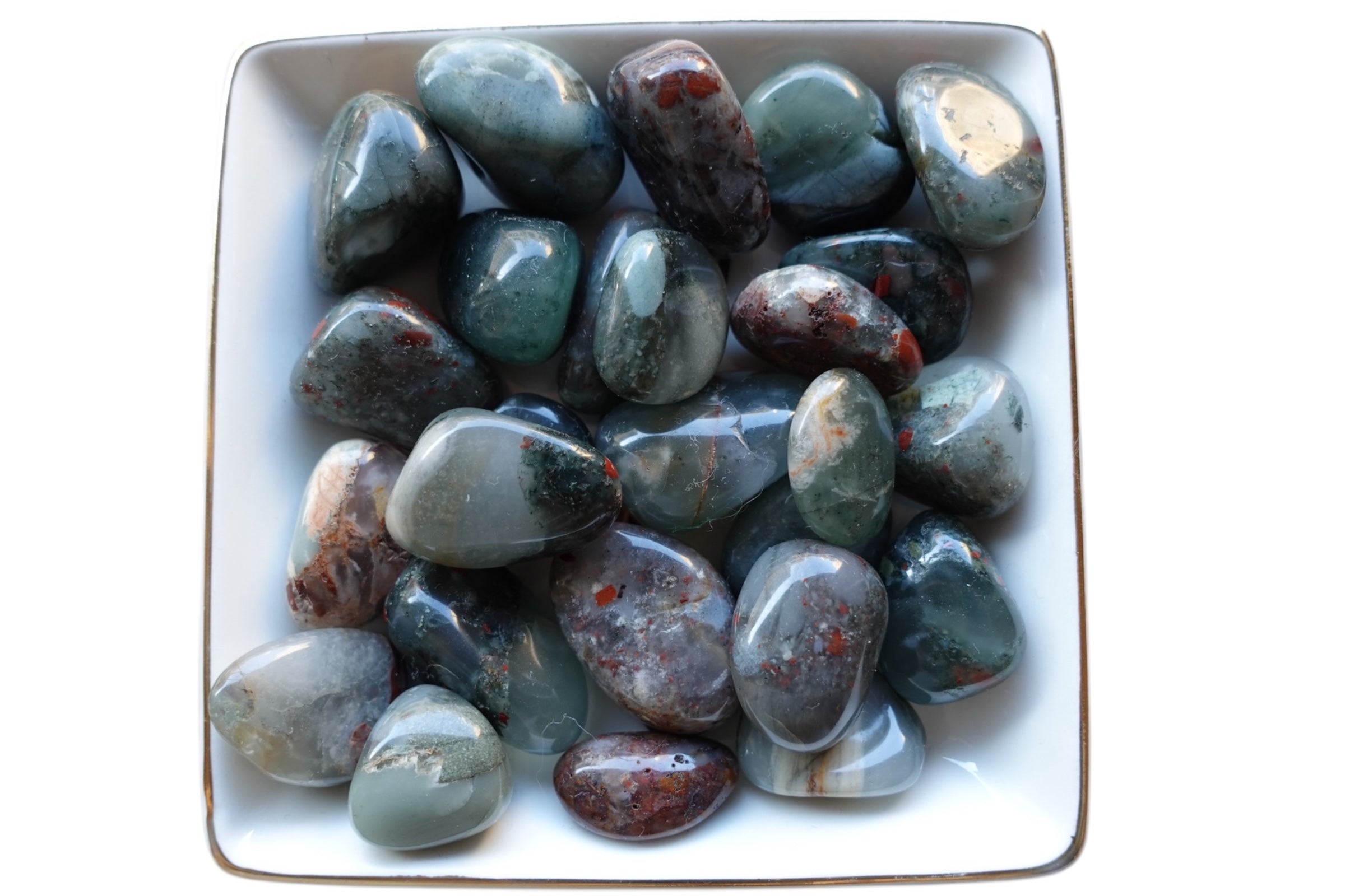 Bloodstone Tumbled Stones