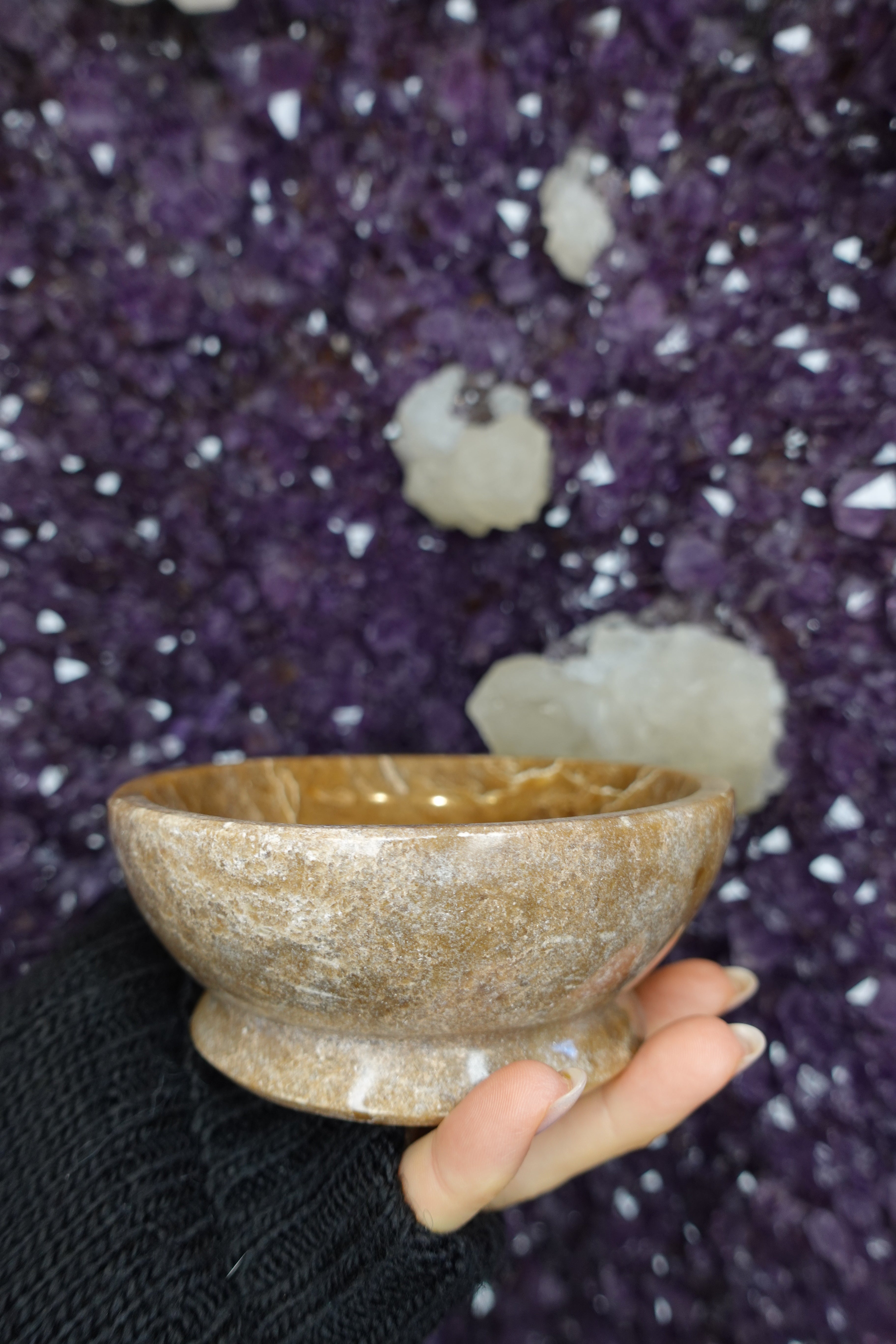 Chocolate Calcite Bowl