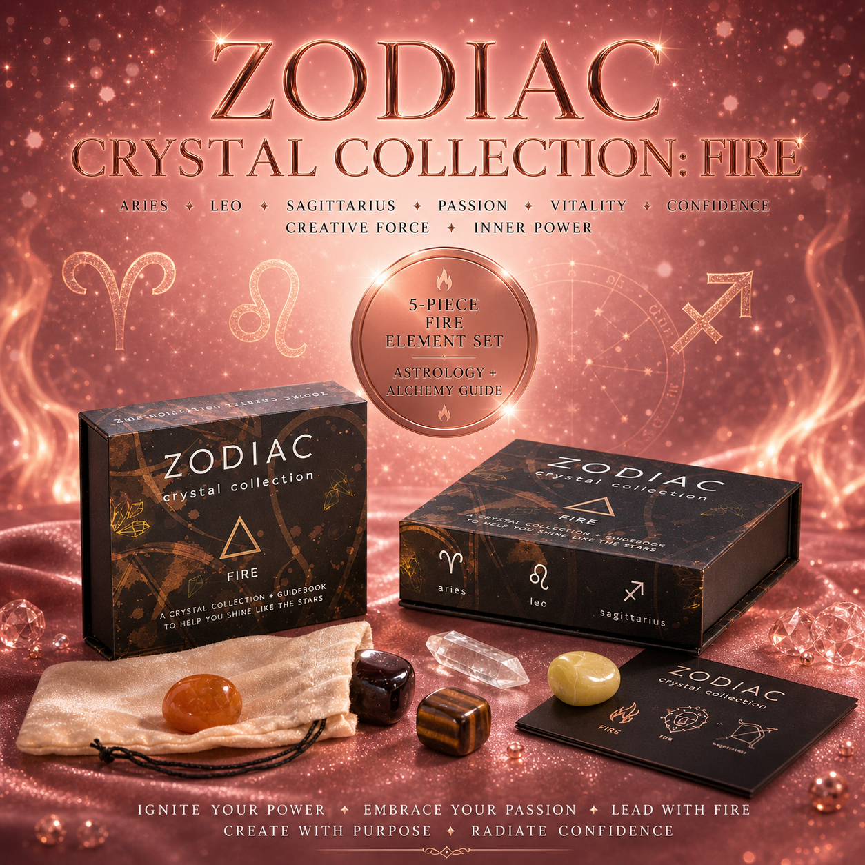 Zodiac Crystal Collection: Fire