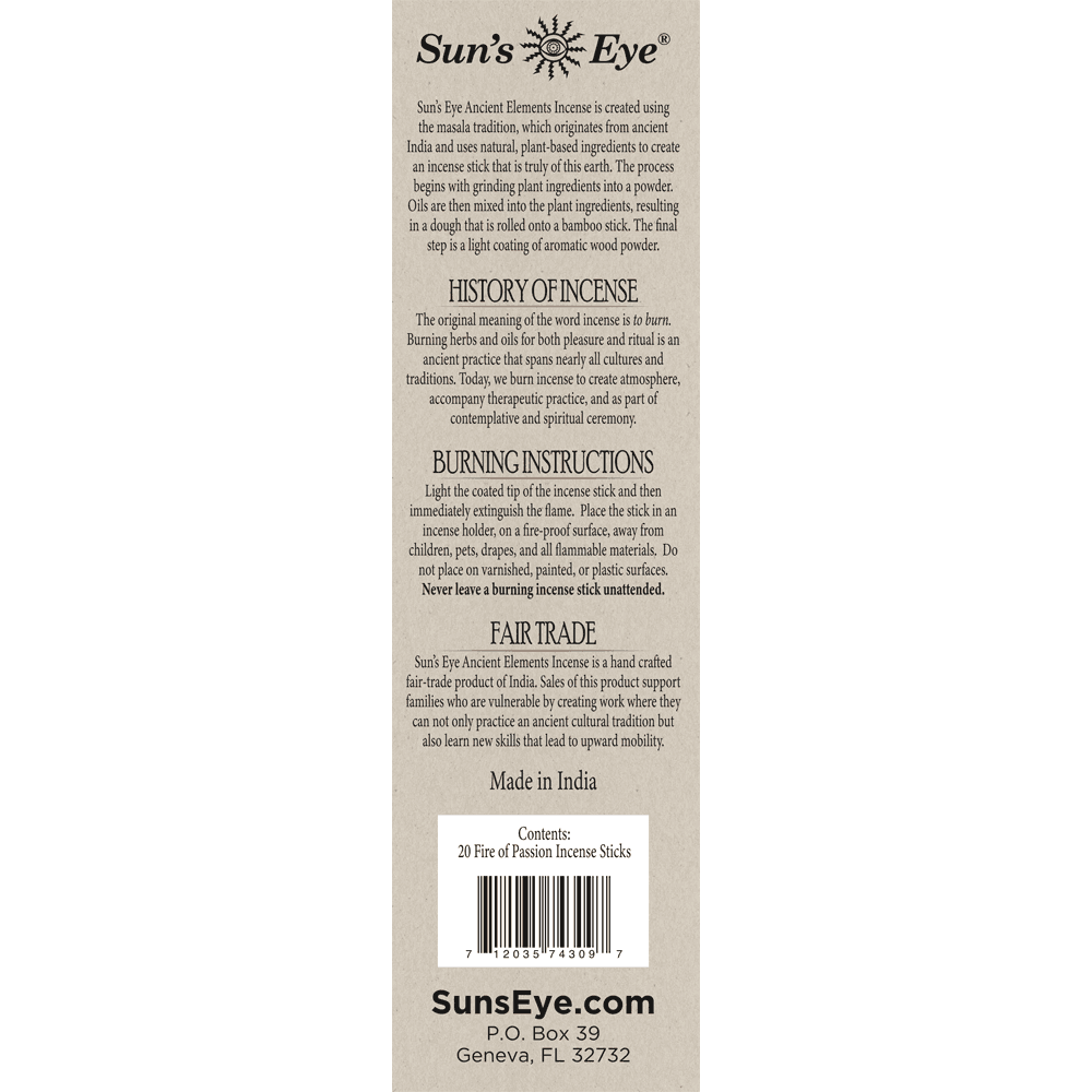 Incense Box - Fire Of Passion