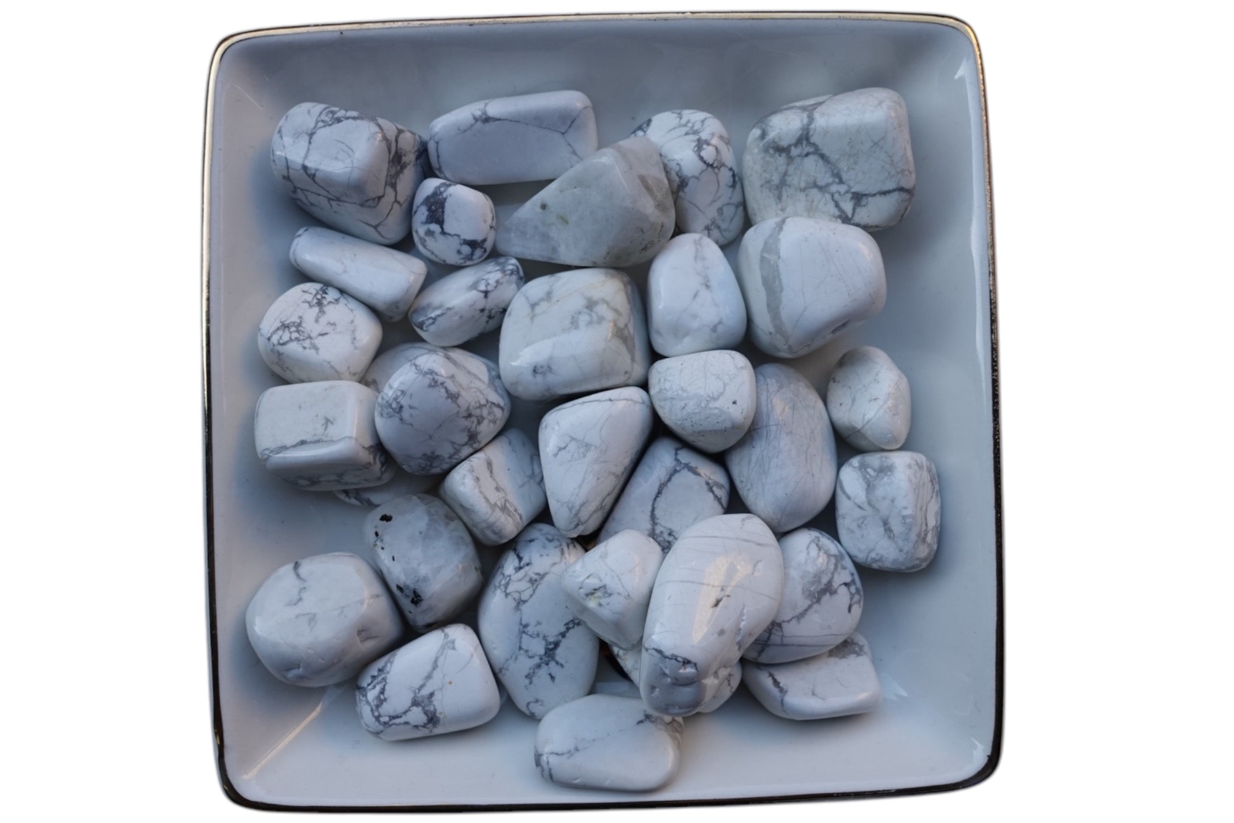 White Howlite Tumbled Stones