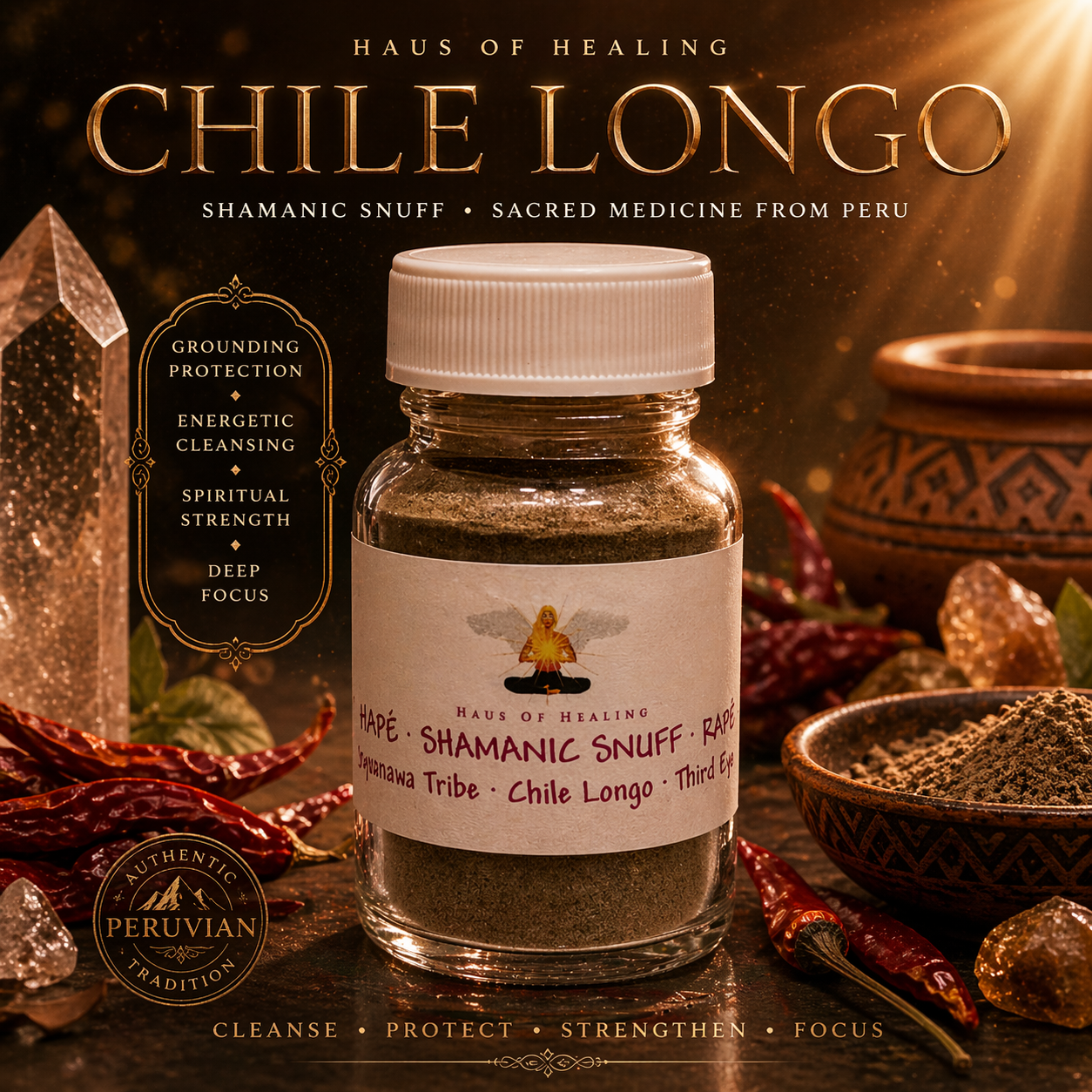 🌿 Chile Longo Hapé — Puyanawa Tribe