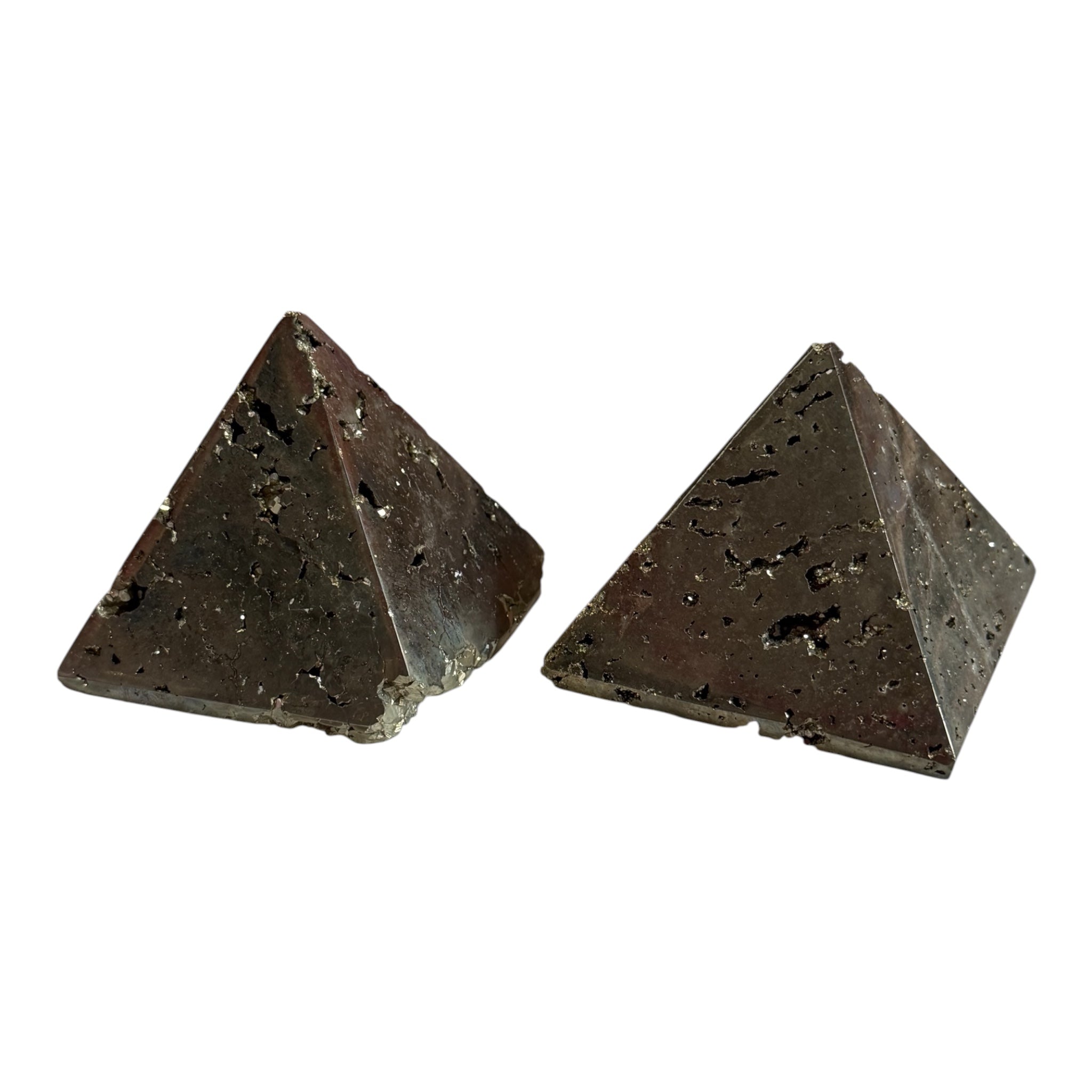 💎 Golden Abundance Pyrite Pyramid™ | Peruvian Wealth & Protection Stone