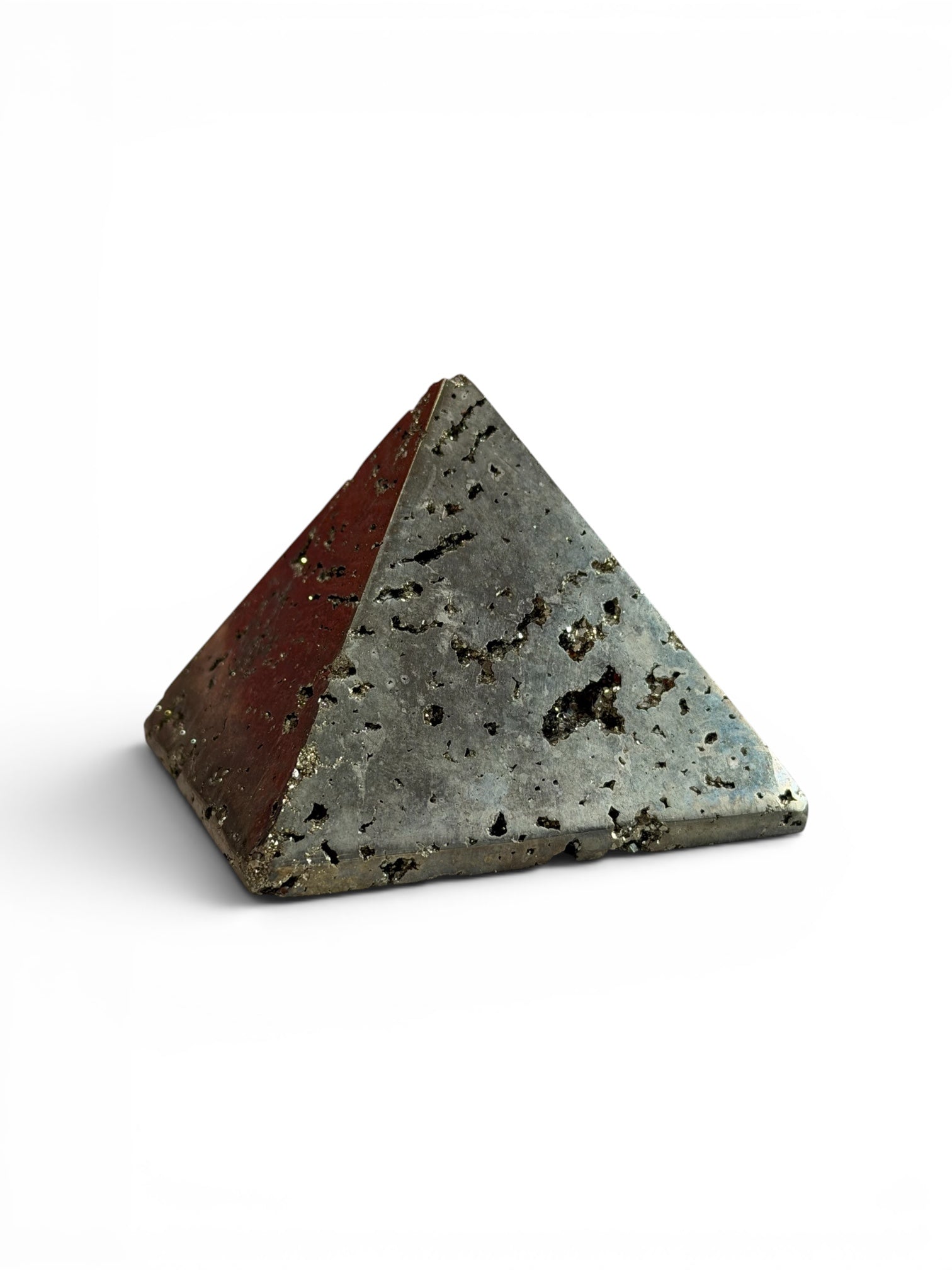 💎 Golden Abundance Pyrite Pyramid™ | Peruvian Wealth & Protection Stone