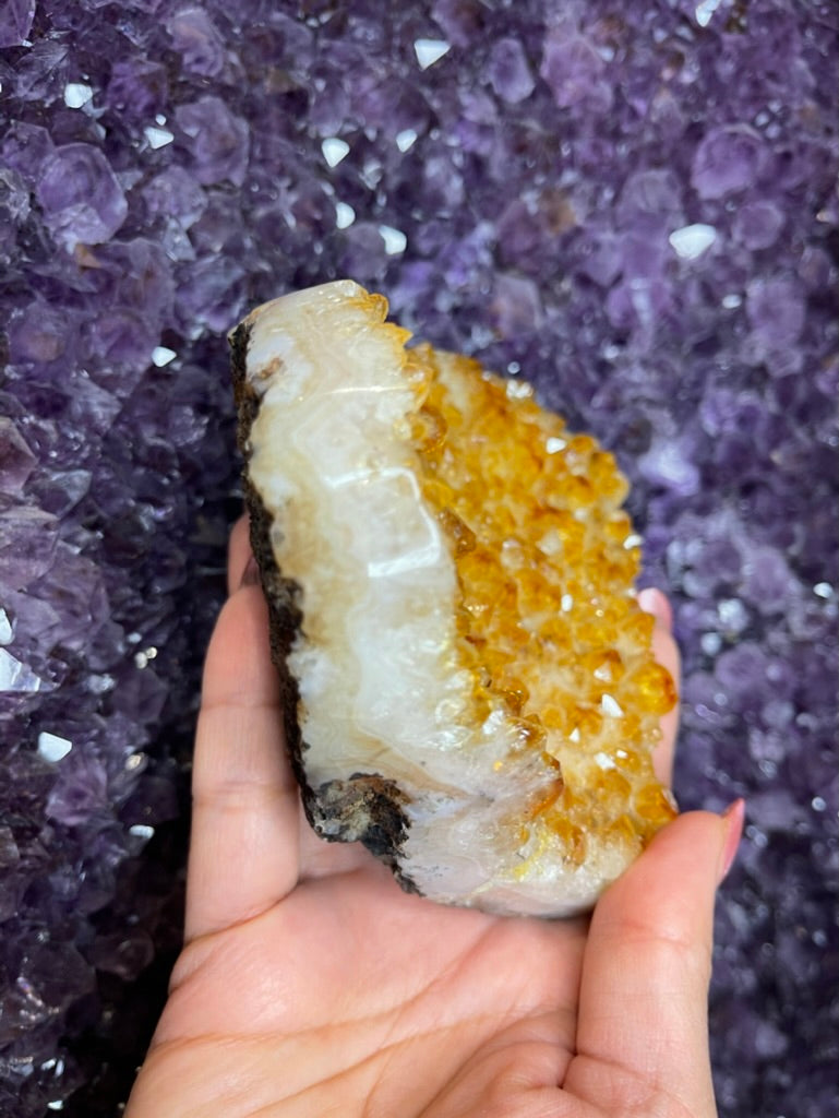 💛 Solar Heart Activation – High-Grade Citrine Heart