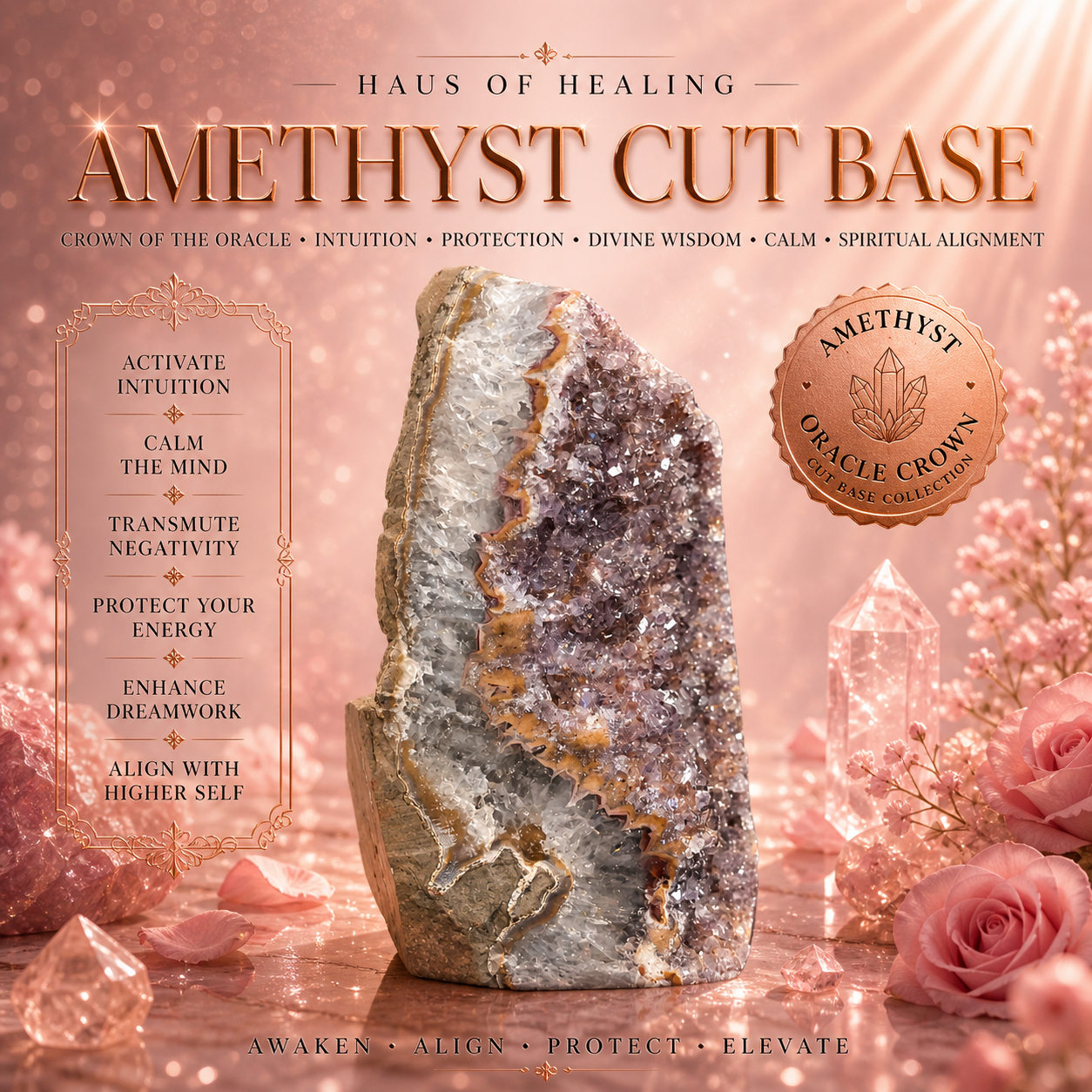 Crown of the Oracle – Amethyst Cut Base