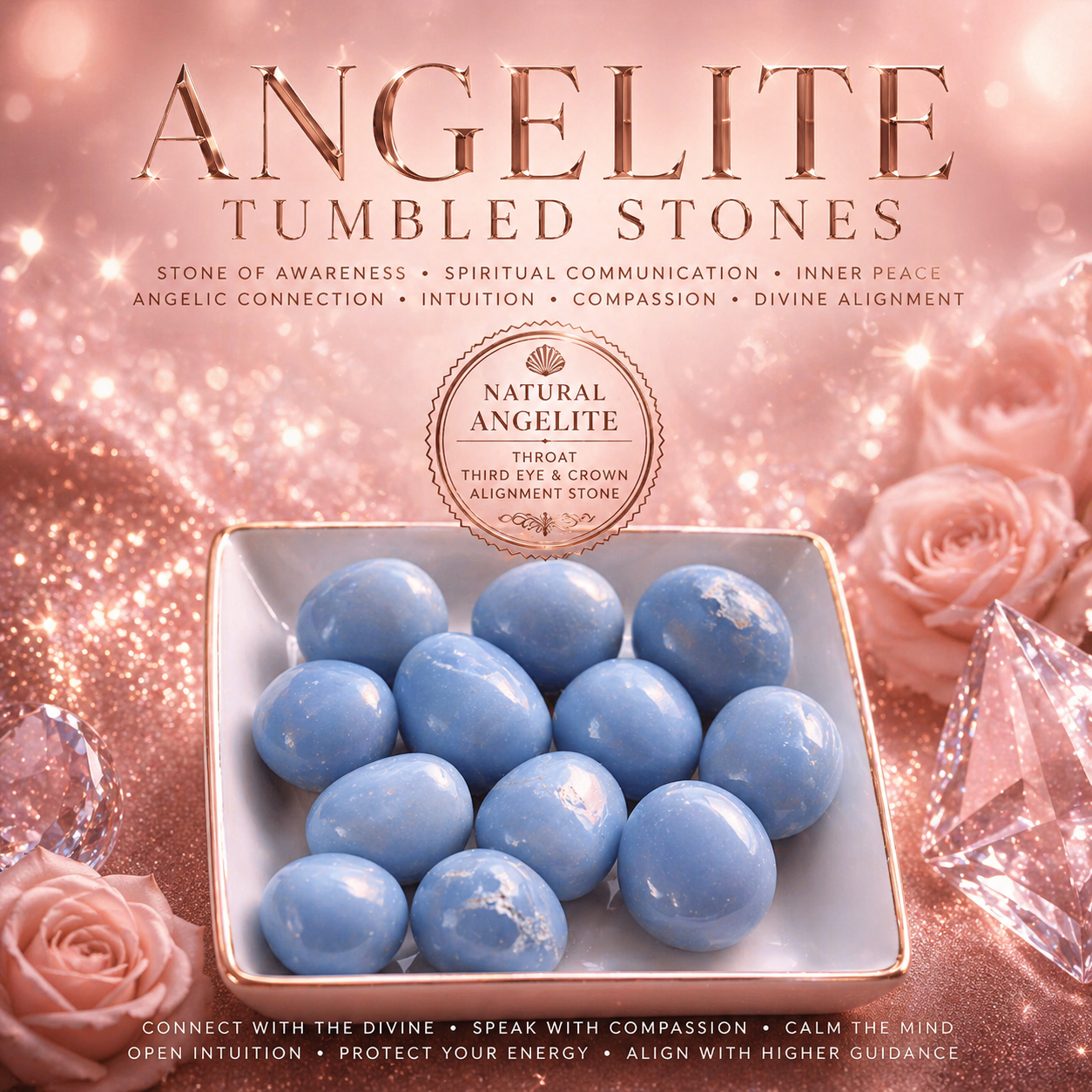 Angelite Tumbled Stones