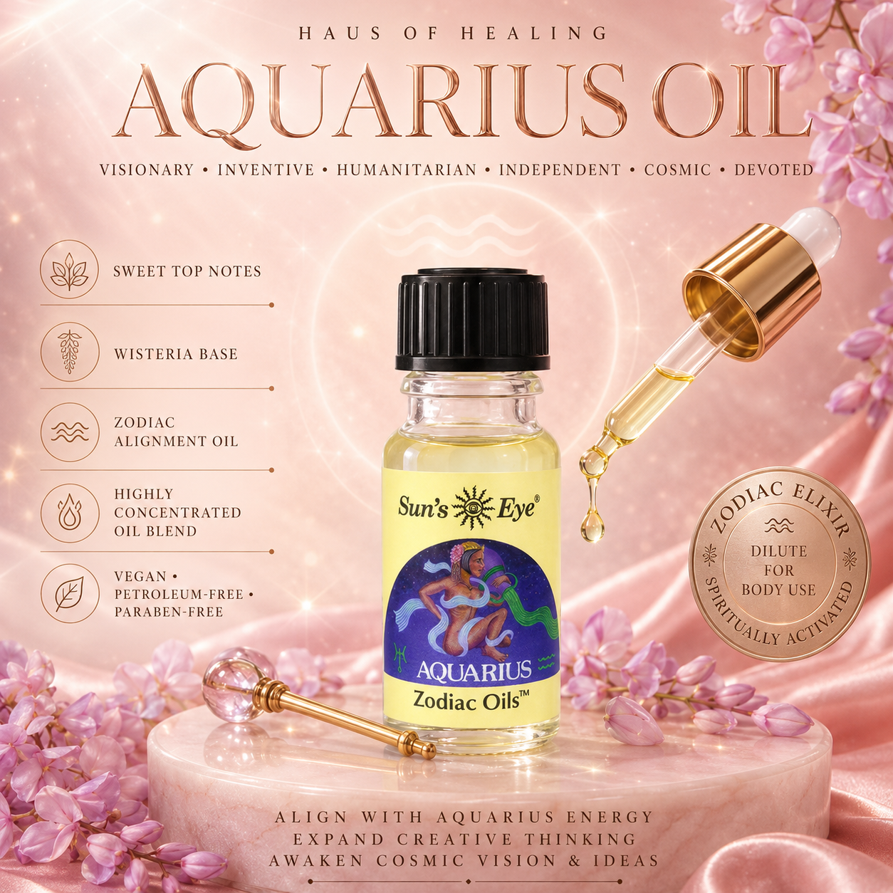 Aquarius Zodiac Oil