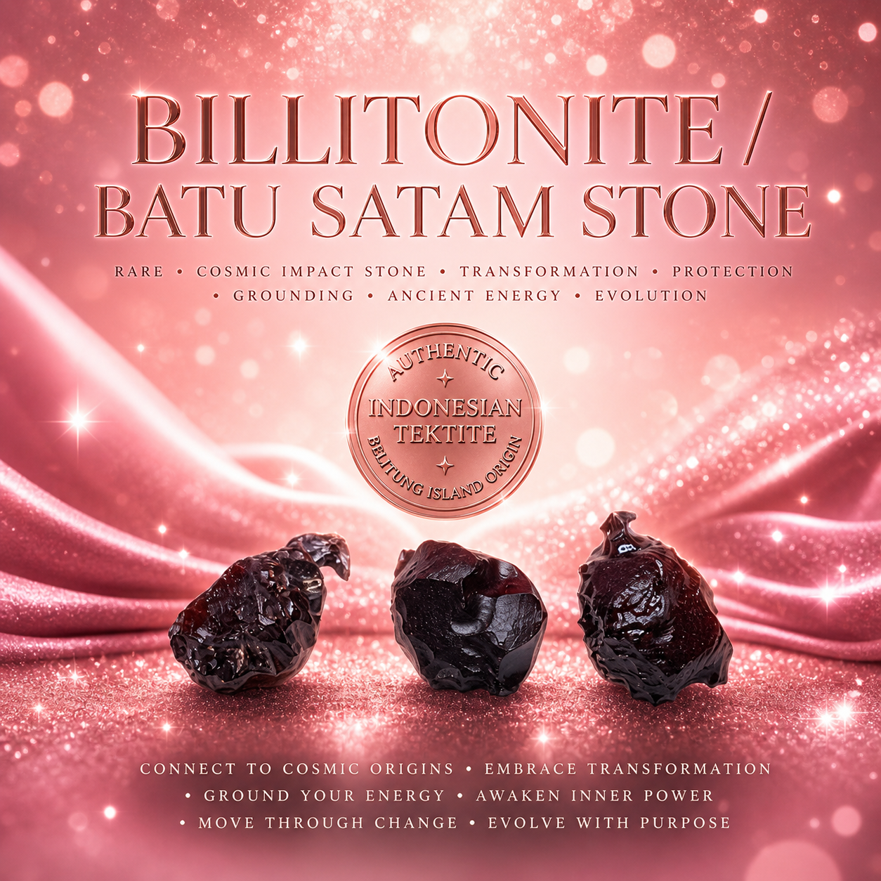Billitonite / Batu Satam Stone