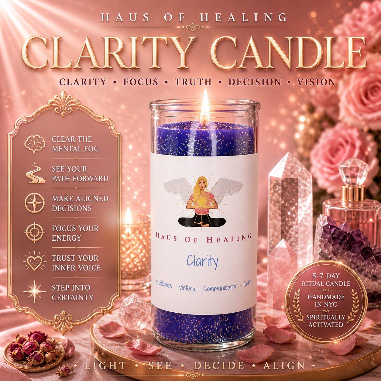 Haus Of Healing Intention Candle: Clarity