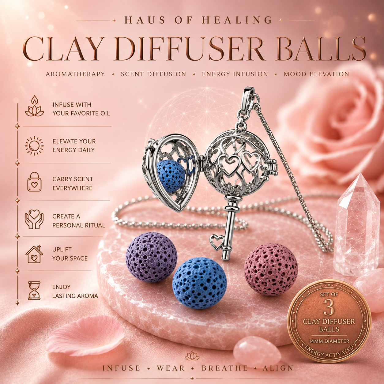 Clay Diffuser Ball Refill Pack