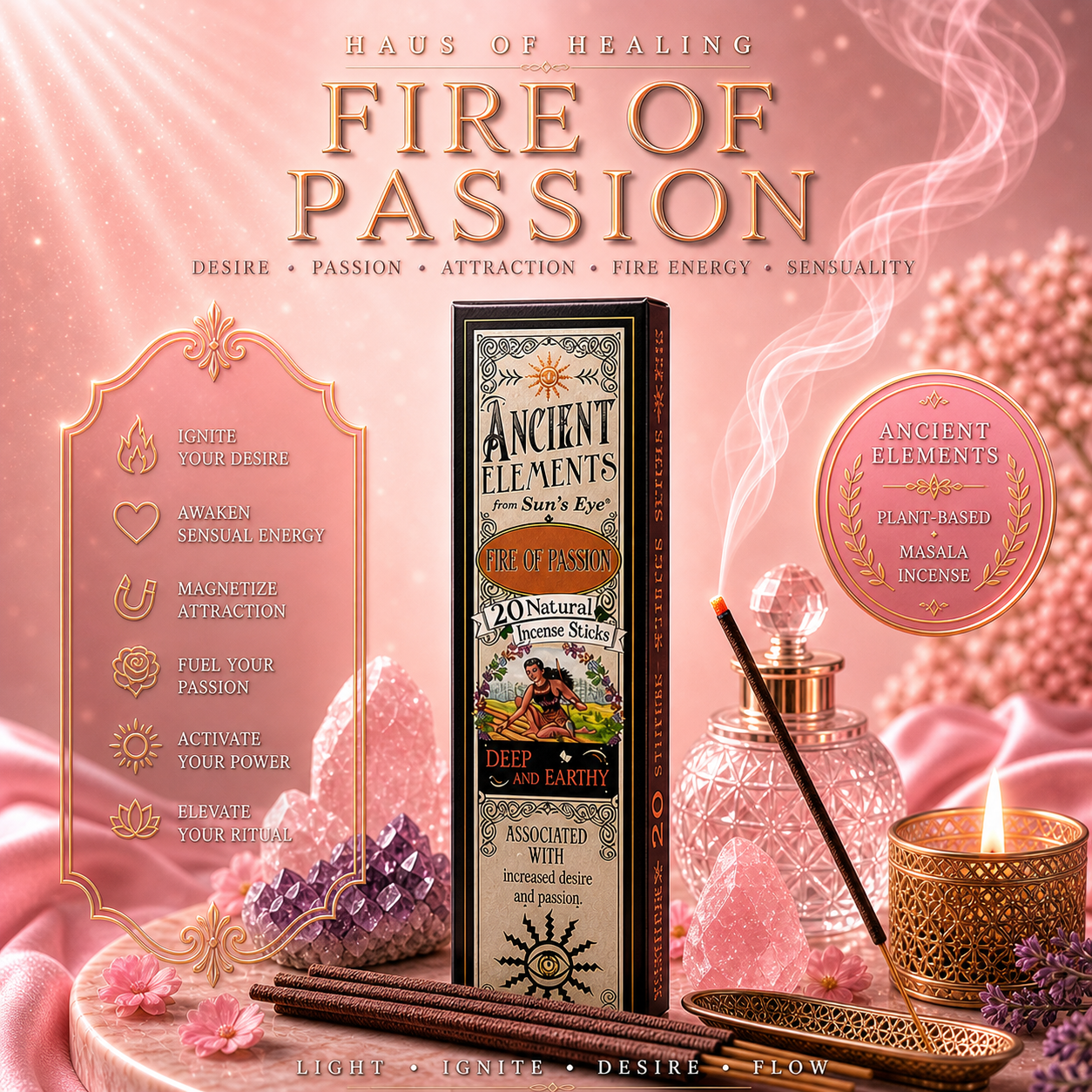 Incense Box - Fire Of Passion
