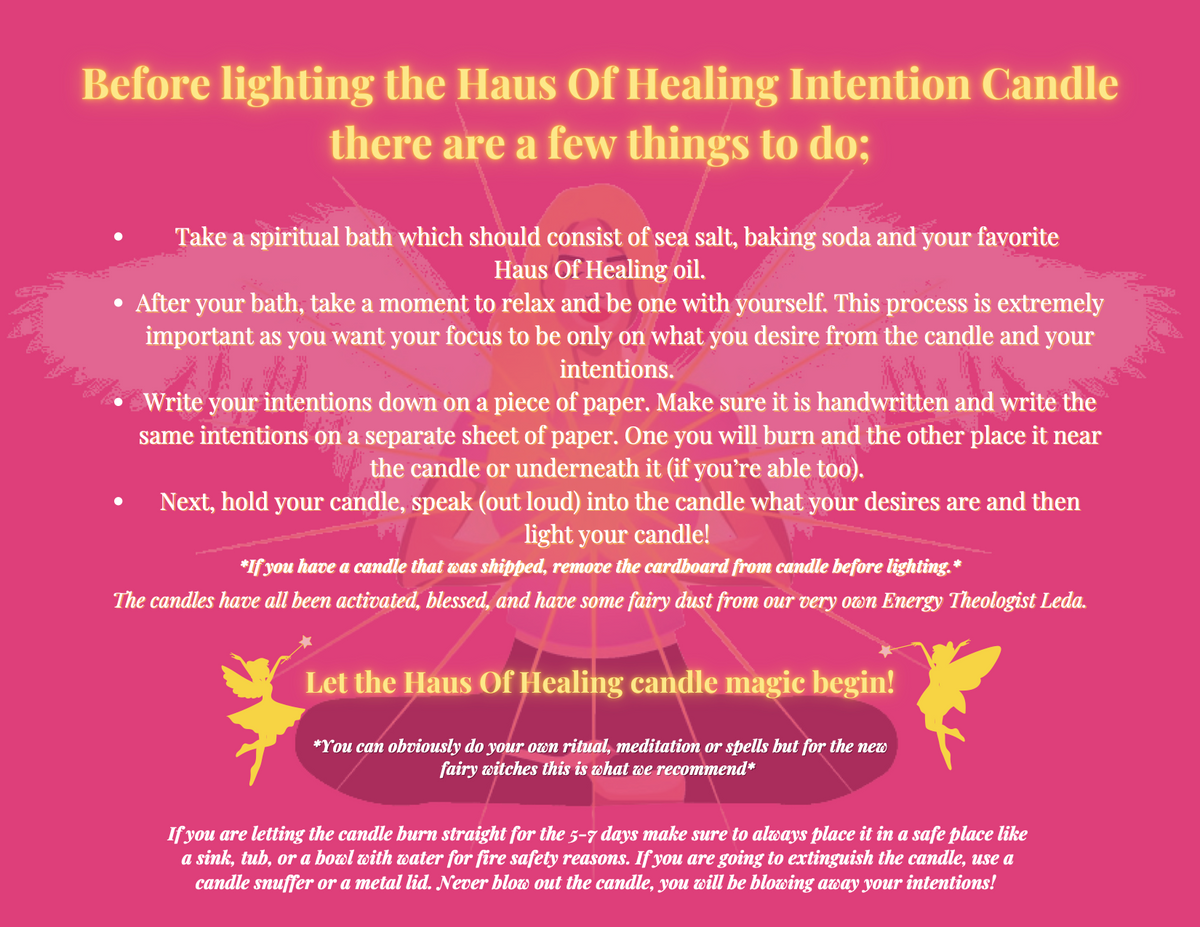 Haus Of Healing Intention Candle: Twin Flame