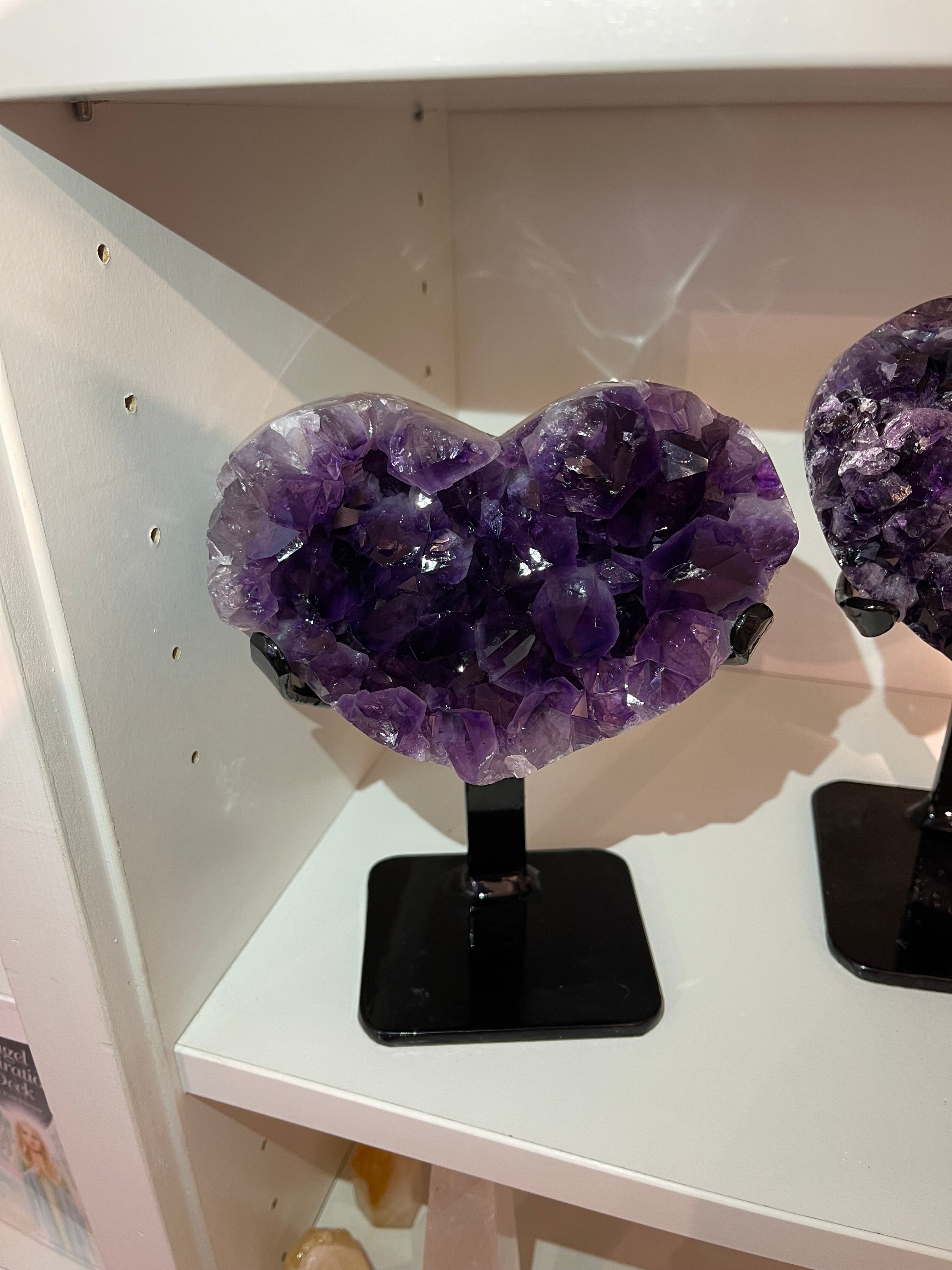 Amethyst On Mount Collection - Heart 1