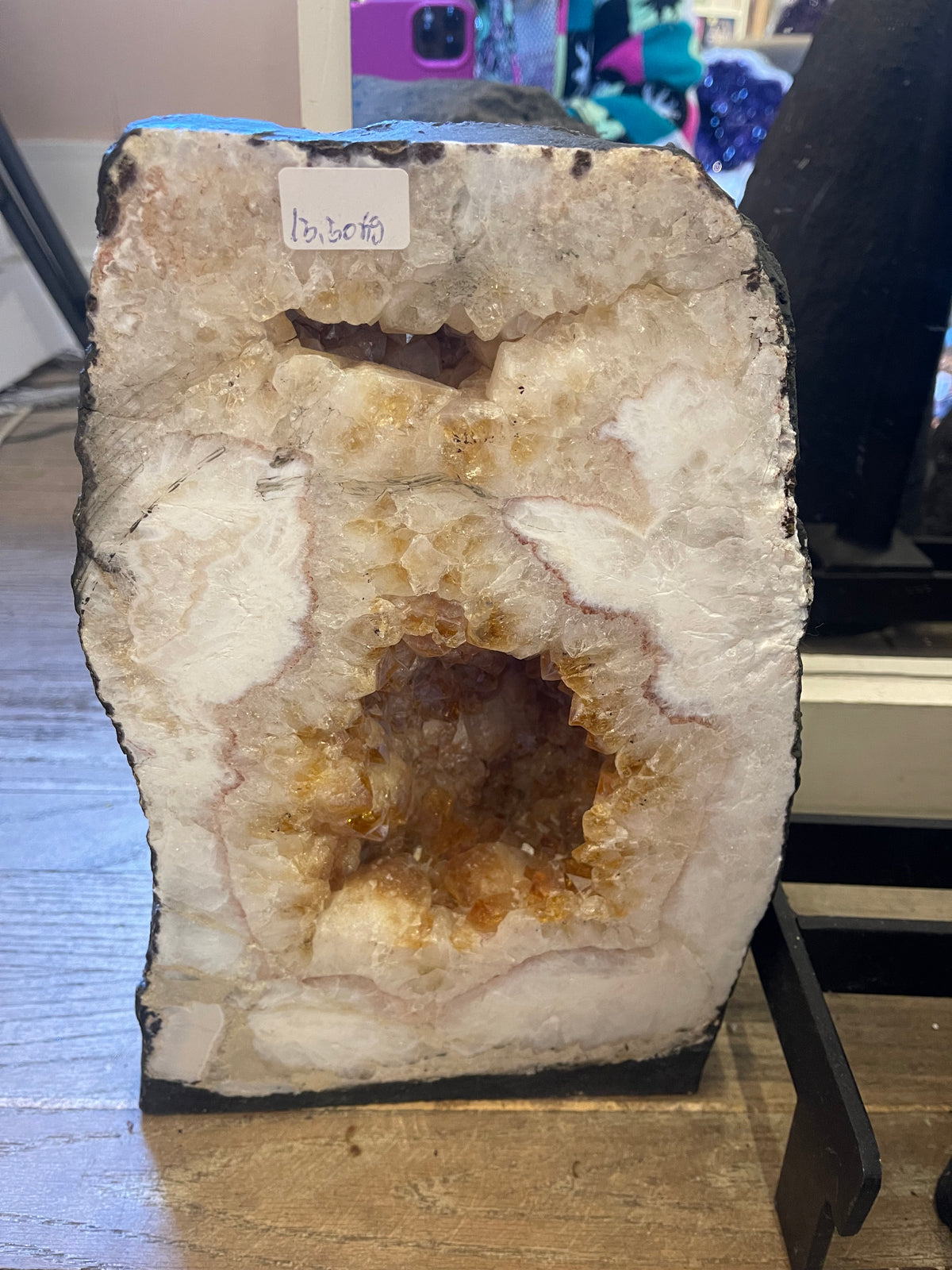 The Golden Sanctuary 🧡 – Brazilian Citrine Cathedral Geode | 13.50 kg