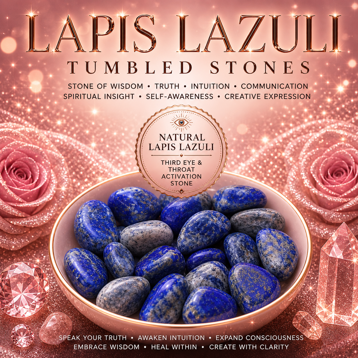 Lapis Lazuli Tumbled Stones