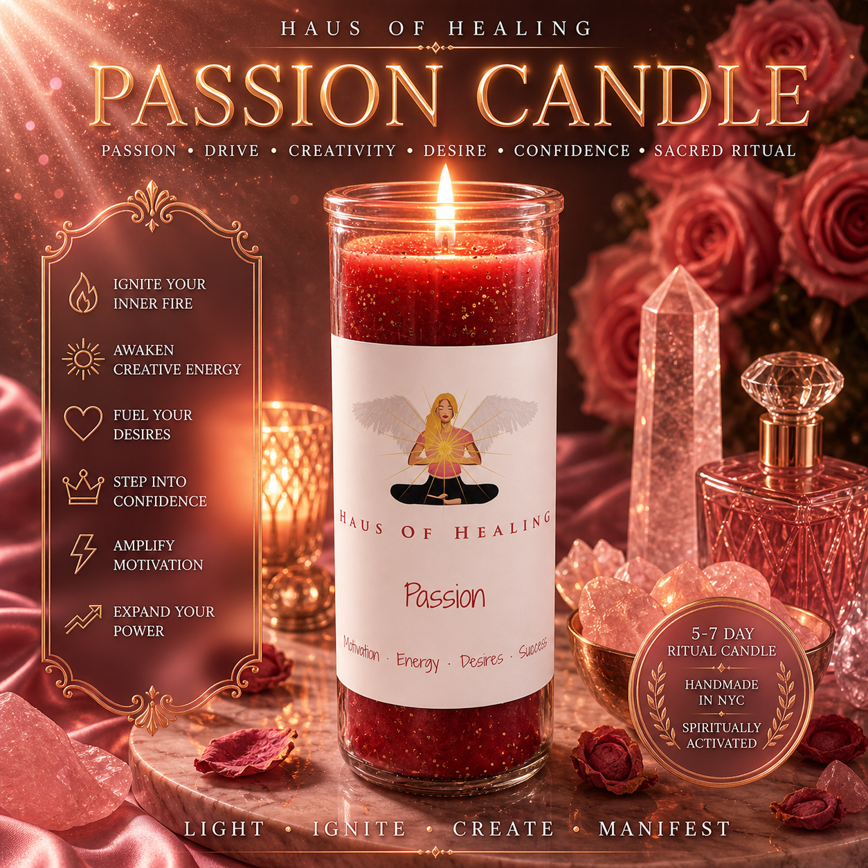 Haus Of Healing Intention Candle: Passion
