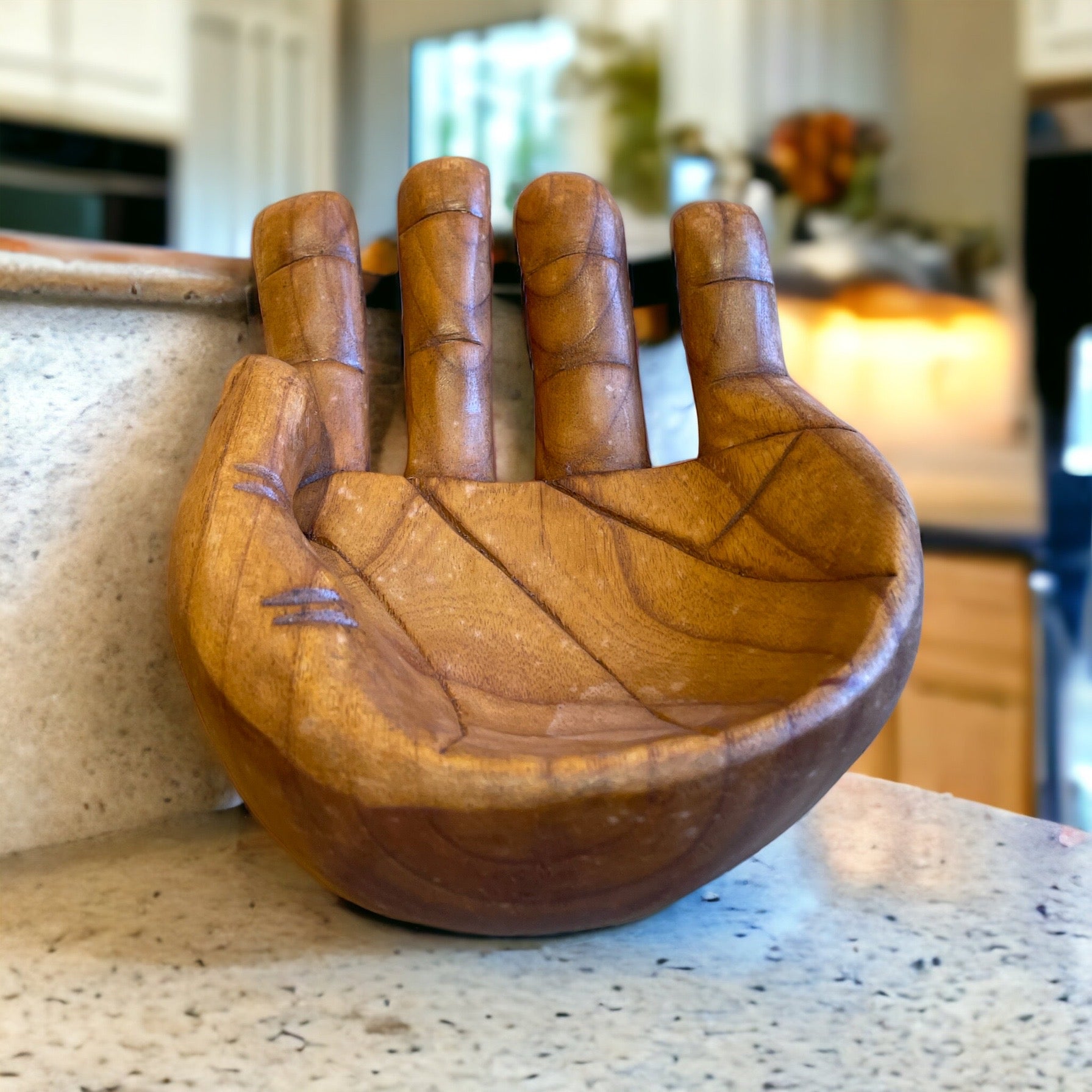 Carved Wooden Hands - Medium One Hand