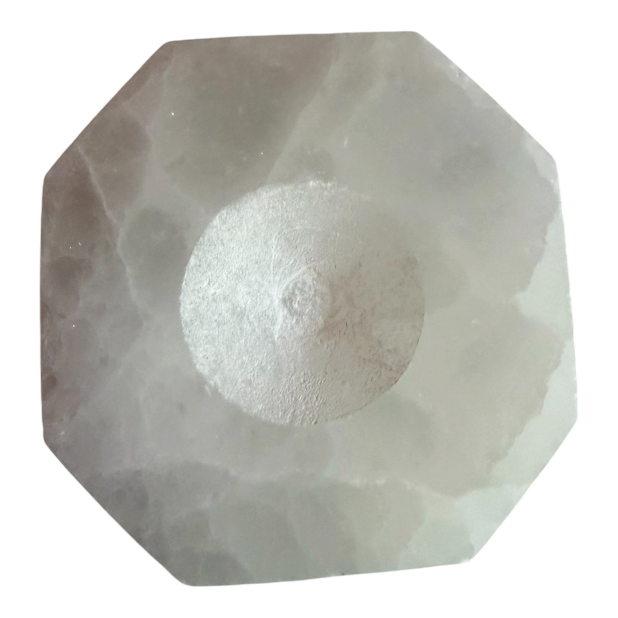 🤍 SELENITE ECLIPSE Hexagon Sphere Holder