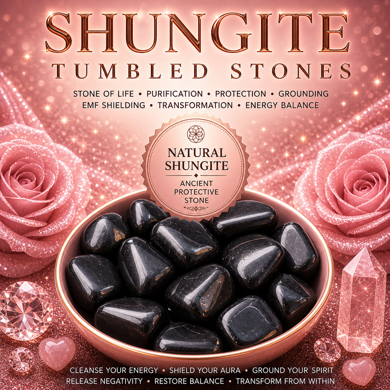 Shungite Tumbled Stones
