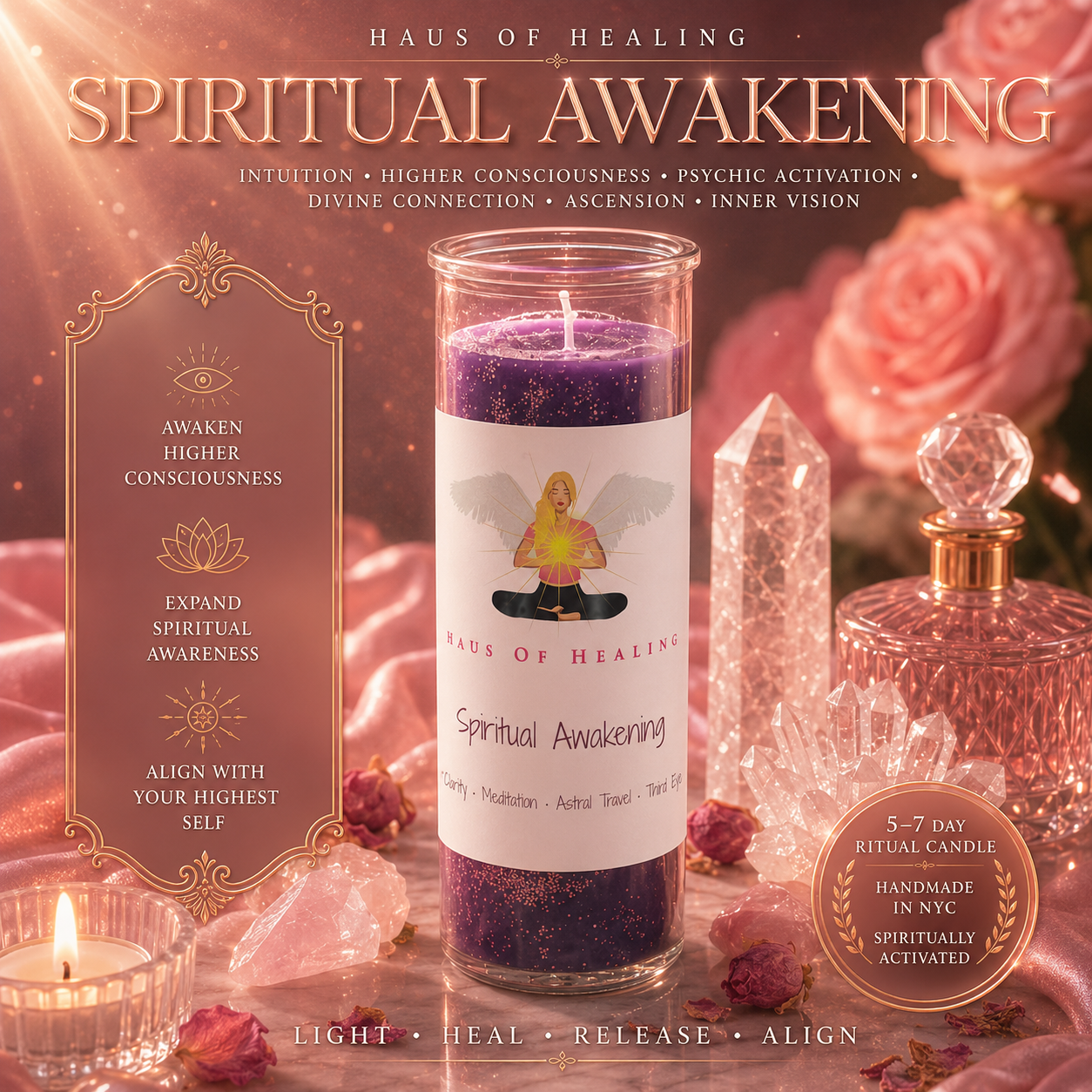Haus Of Healing Intention Candle: Spiritual Awakening