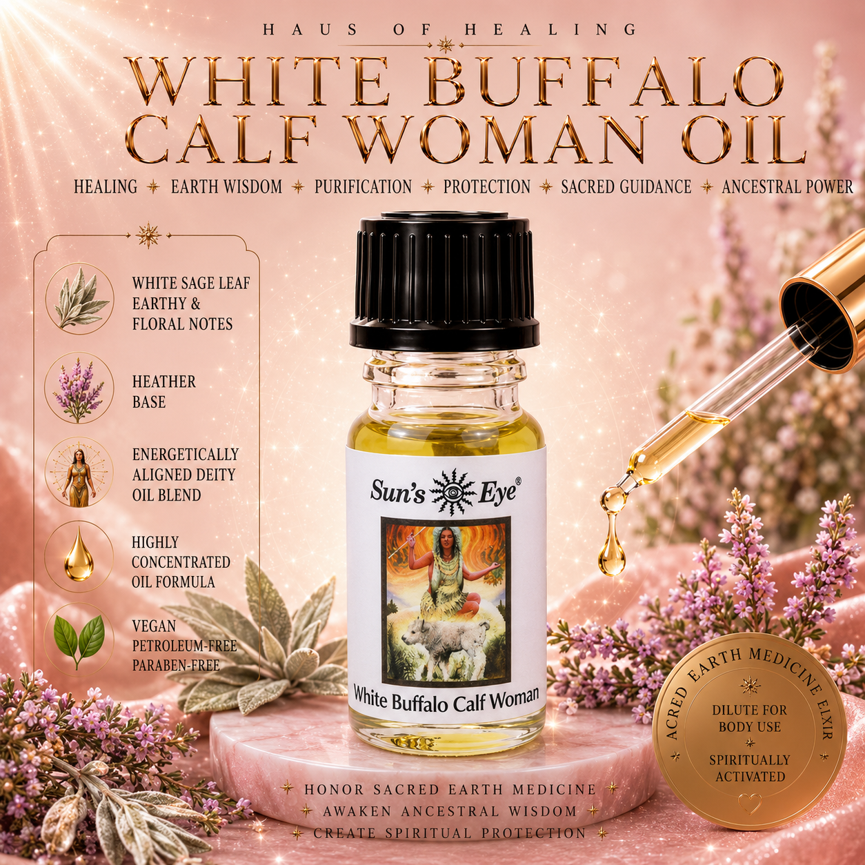 White Buffalo Calf Woman Oil