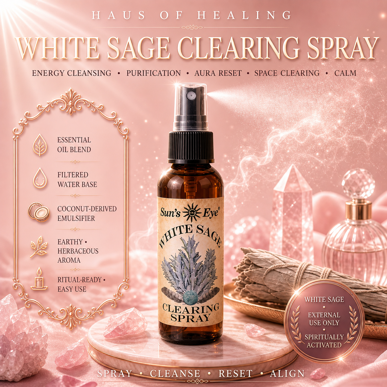 White Sage Clearing Spray
