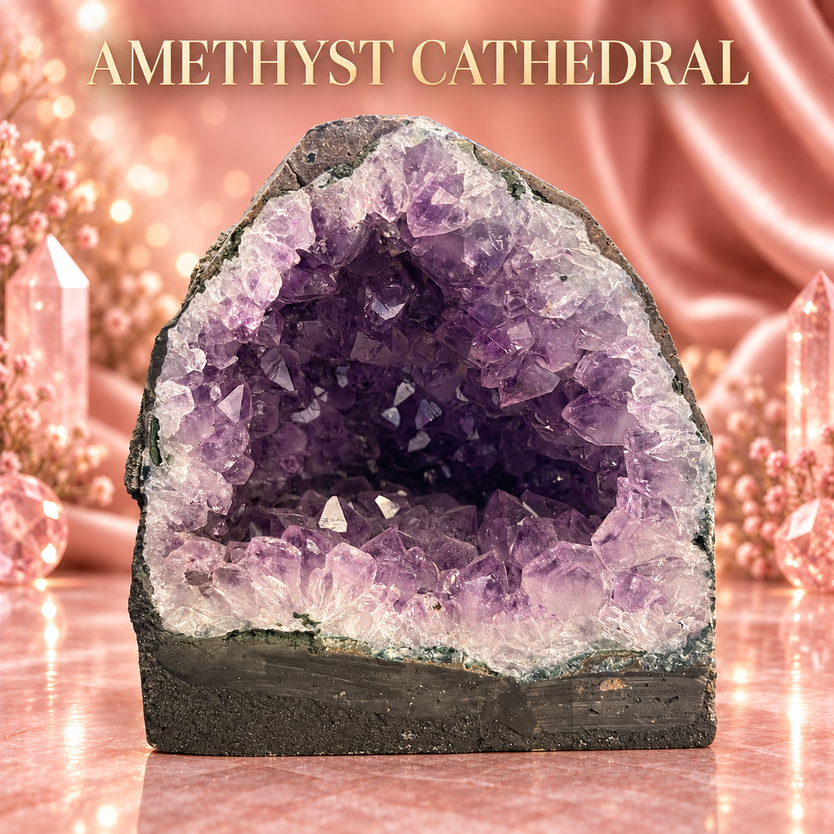 The Violet Jewel 💜 – High-Grade Brazilian Amethyst Cathedral | 3.92 kg